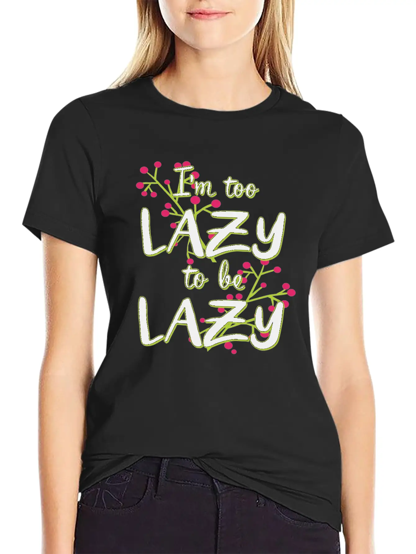112020 I M Too Lazy To Be Lazy Essential Cotton Tee For Daily Outfits – Unisex Style