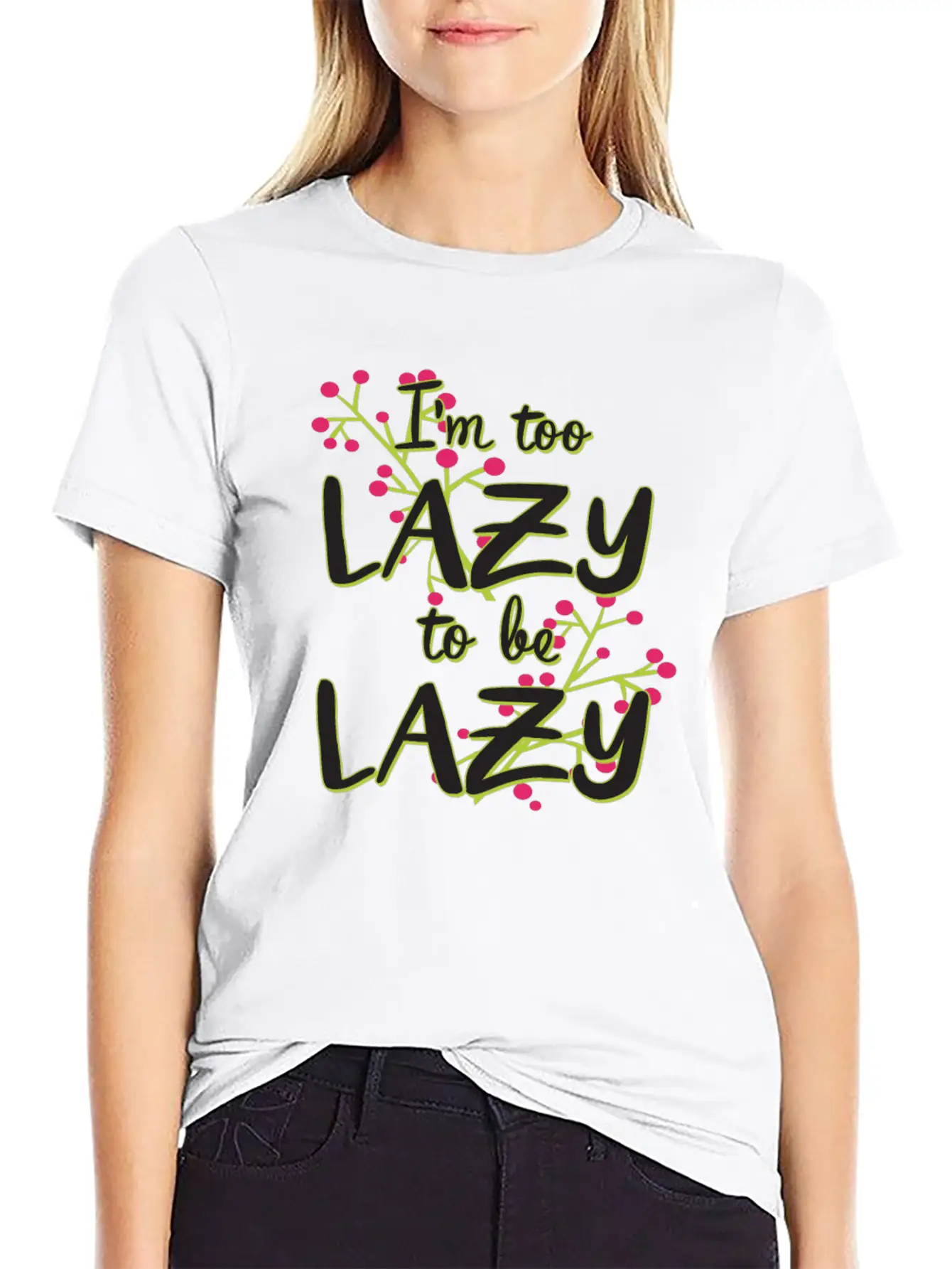 112020 I M Too Lazy To Be Lazy Essential Cotton Tee For Daily Outfits – Unisex Style