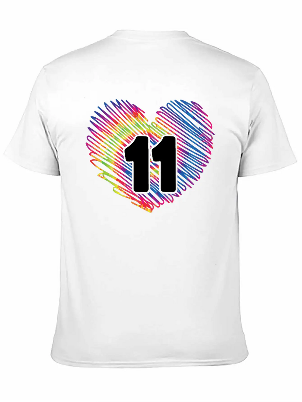 11th Birthday Heart Tie Dye | Tie Dye Themed Essential Cotton Tee For Daily Outfits – Unisex Style
