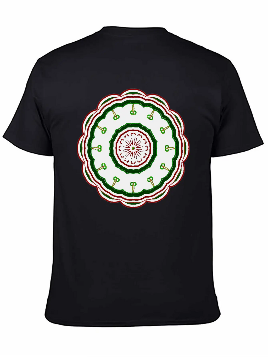 12 Green Cartoon Villains Around The Mandala Patte Classic Fit Graphic Tee For Daily Comfort – Unisex Cotton Shirt