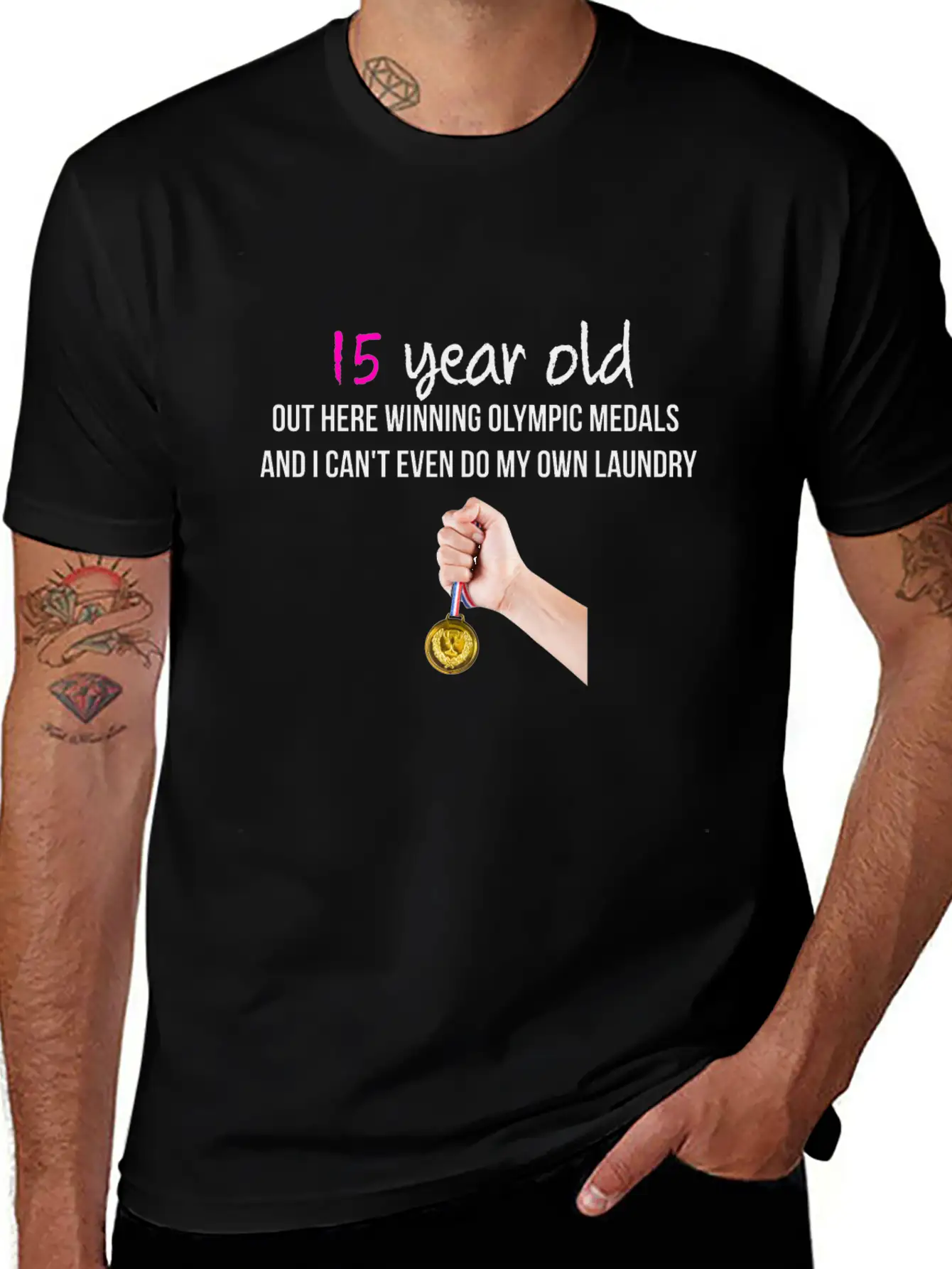 15 Year Old Classic Fit Graphic Tee For Daily Comfort – Unisex Cotton Shirt