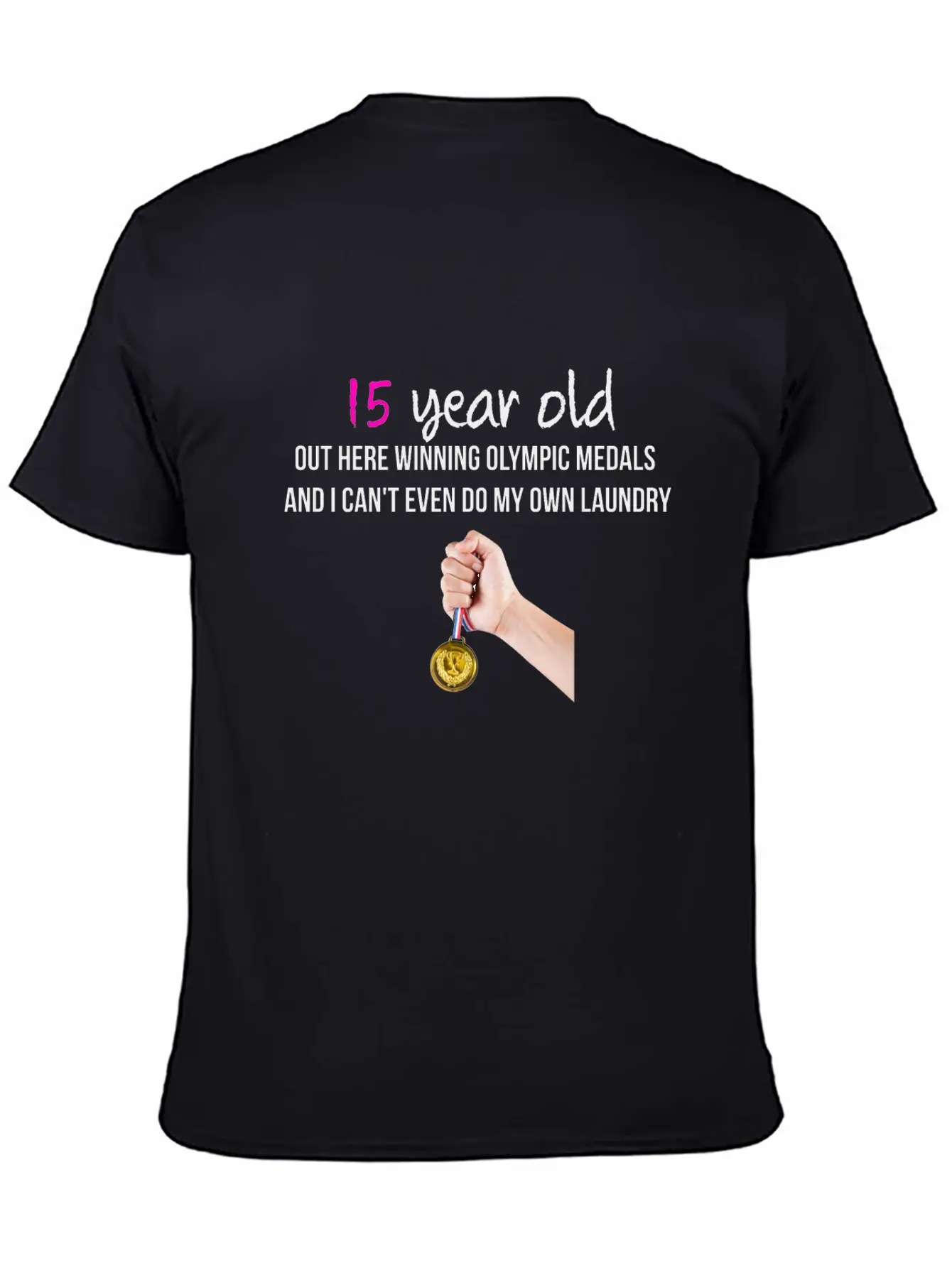 15 Year Old Classic Fit Graphic Tee For Daily Comfort – Unisex Cotton Shirt