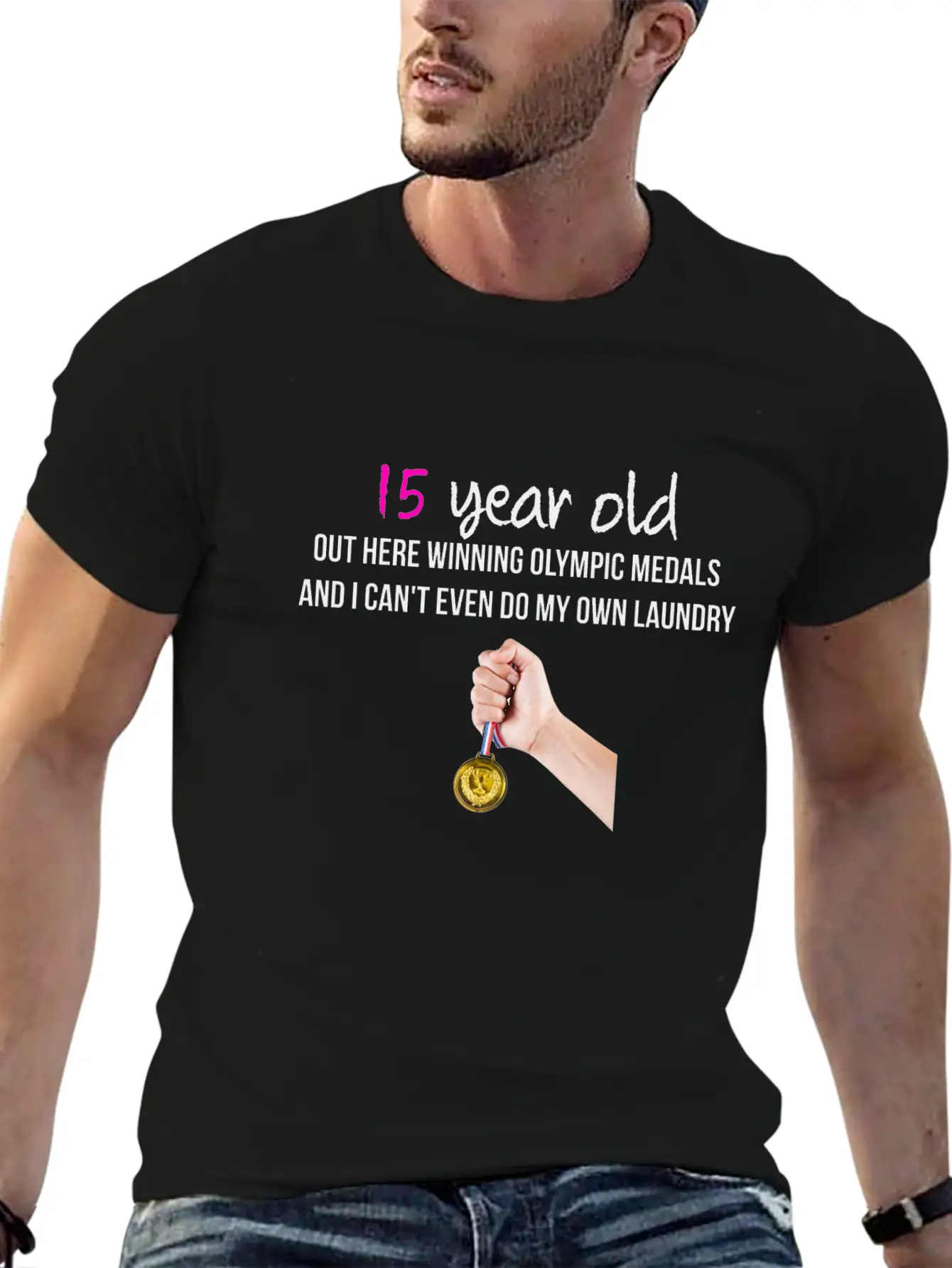 15 Year Old Classic Fit Graphic Tee For Daily Comfort – Unisex Cotton Shirt