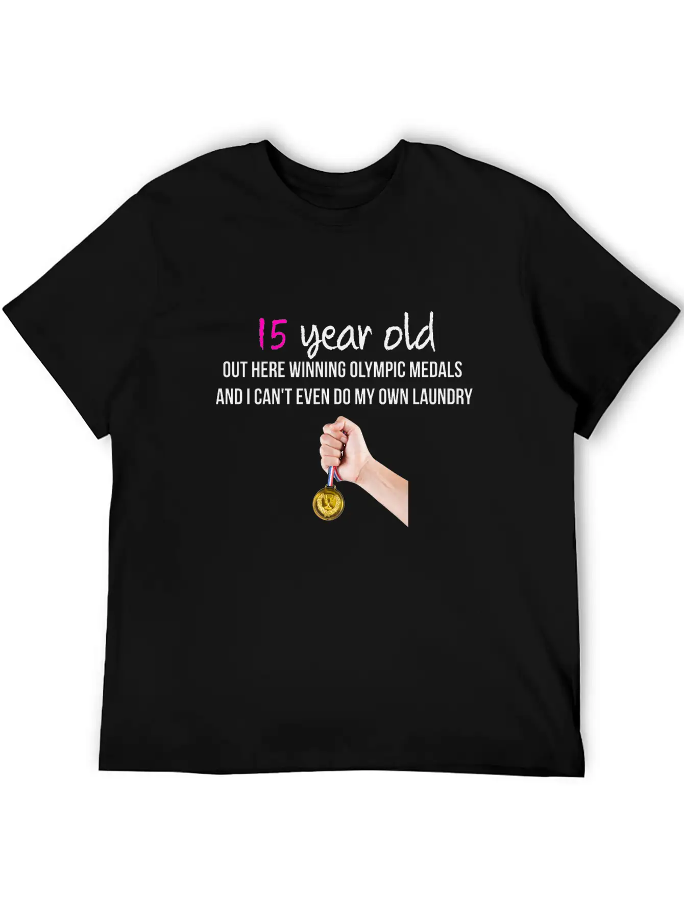 15 Year Old Classic Fit Graphic Tee For Daily Comfort – Unisex Cotton Shirt