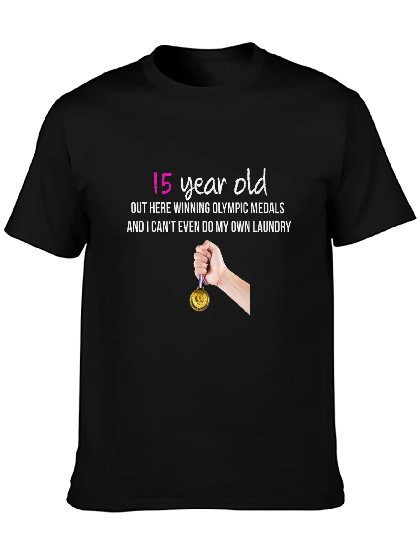 15 Year Old Classic Fit Graphic Tee For Daily Comfort – Unisex Cotton Shirt