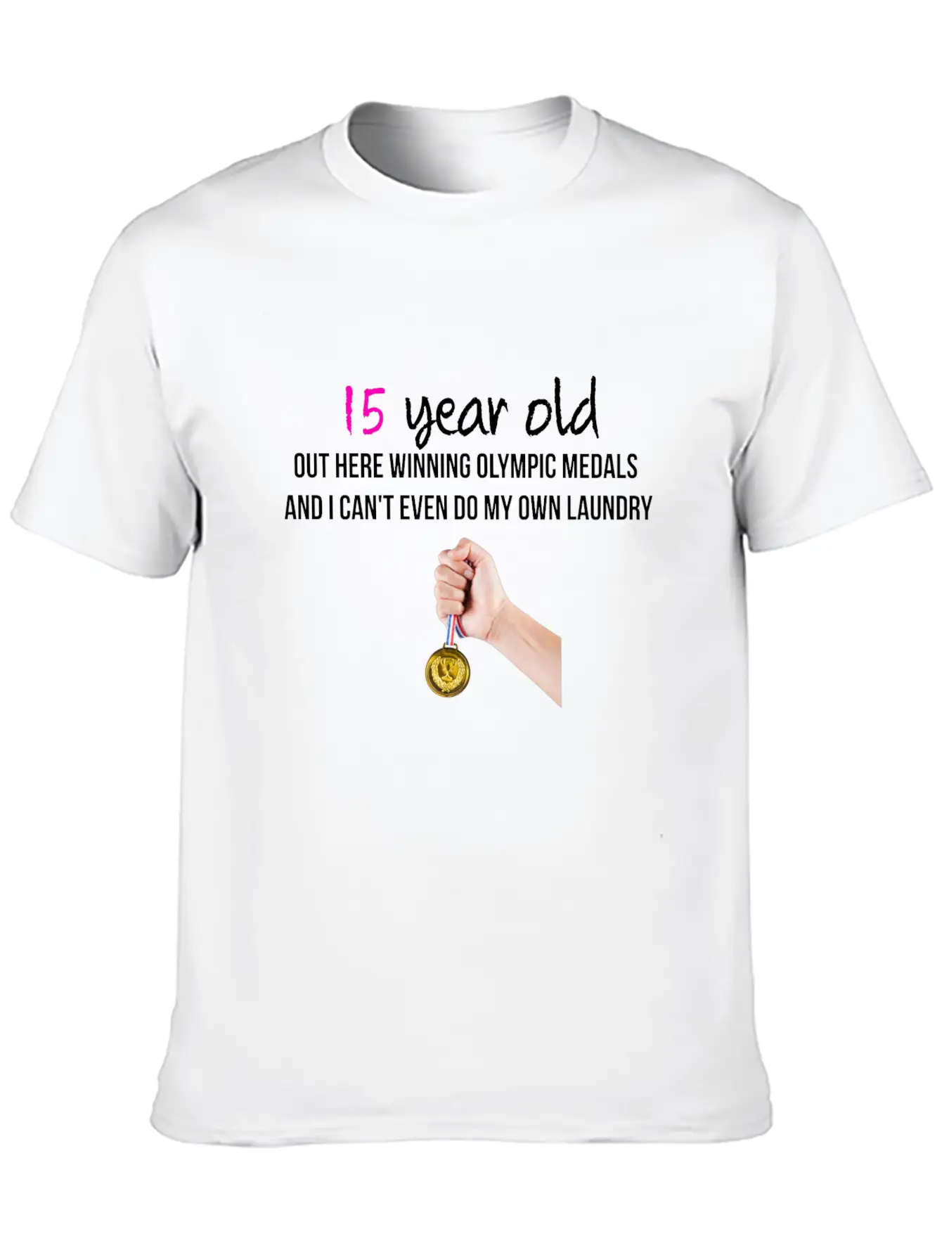 15 Year Old Classic Fit Graphic Tee For Daily Comfort – Unisex Cotton Shirt