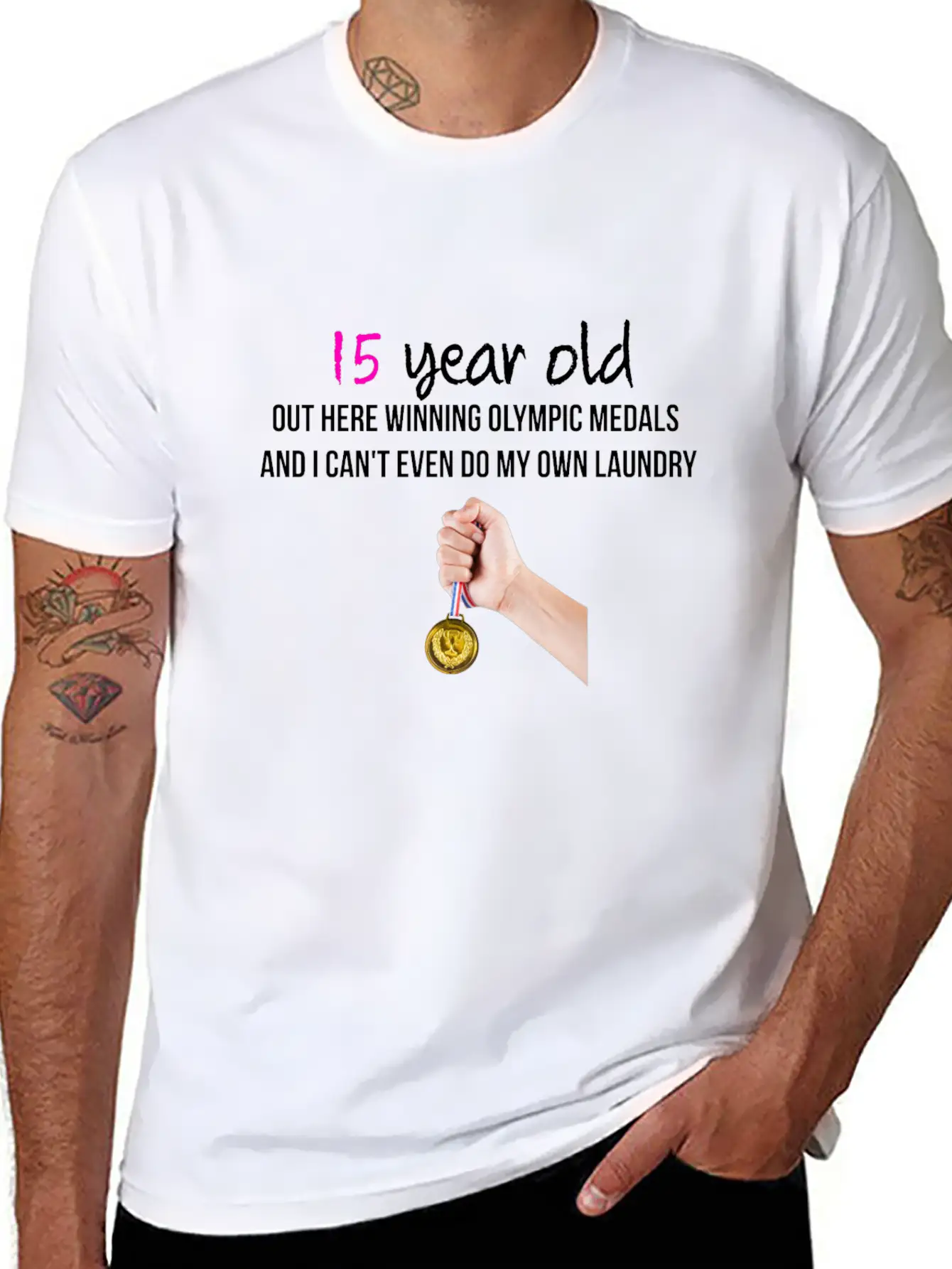 15 Year Old Classic Fit Graphic Tee For Daily Comfort – Unisex Cotton Shirt