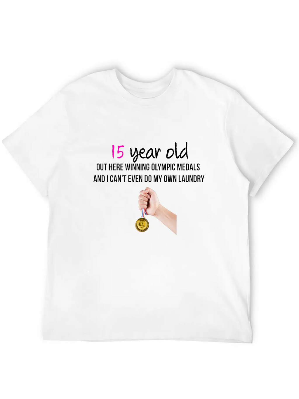 15 Year Old Classic Fit Graphic Tee For Daily Comfort – Unisex Cotton Shirt