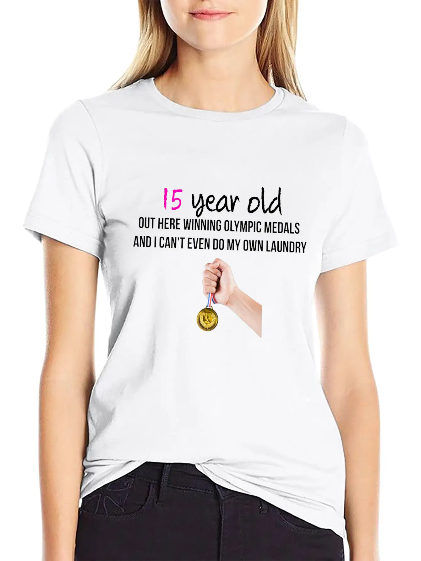 15 Year Old Classic Fit Graphic Tee For Daily Comfort – Unisex Cotton Shirt