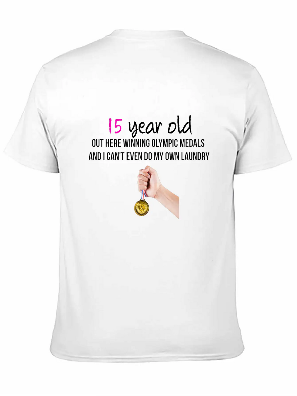 15 Year Old Classic Fit Graphic Tee For Daily Comfort – Unisex Cotton Shirt