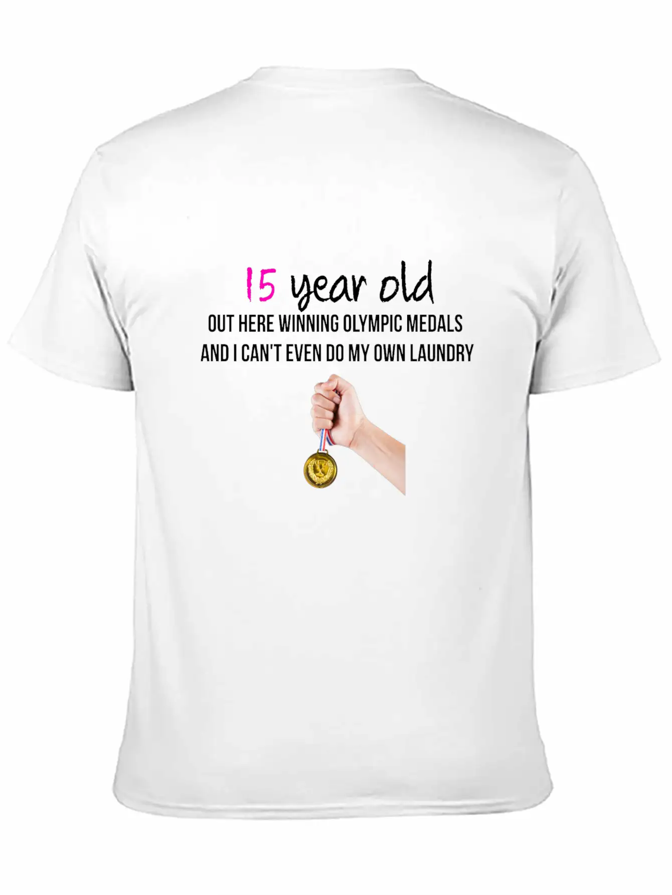 15 Year Old Classic Fit Graphic Tee For Daily Comfort – Unisex Cotton Shirt