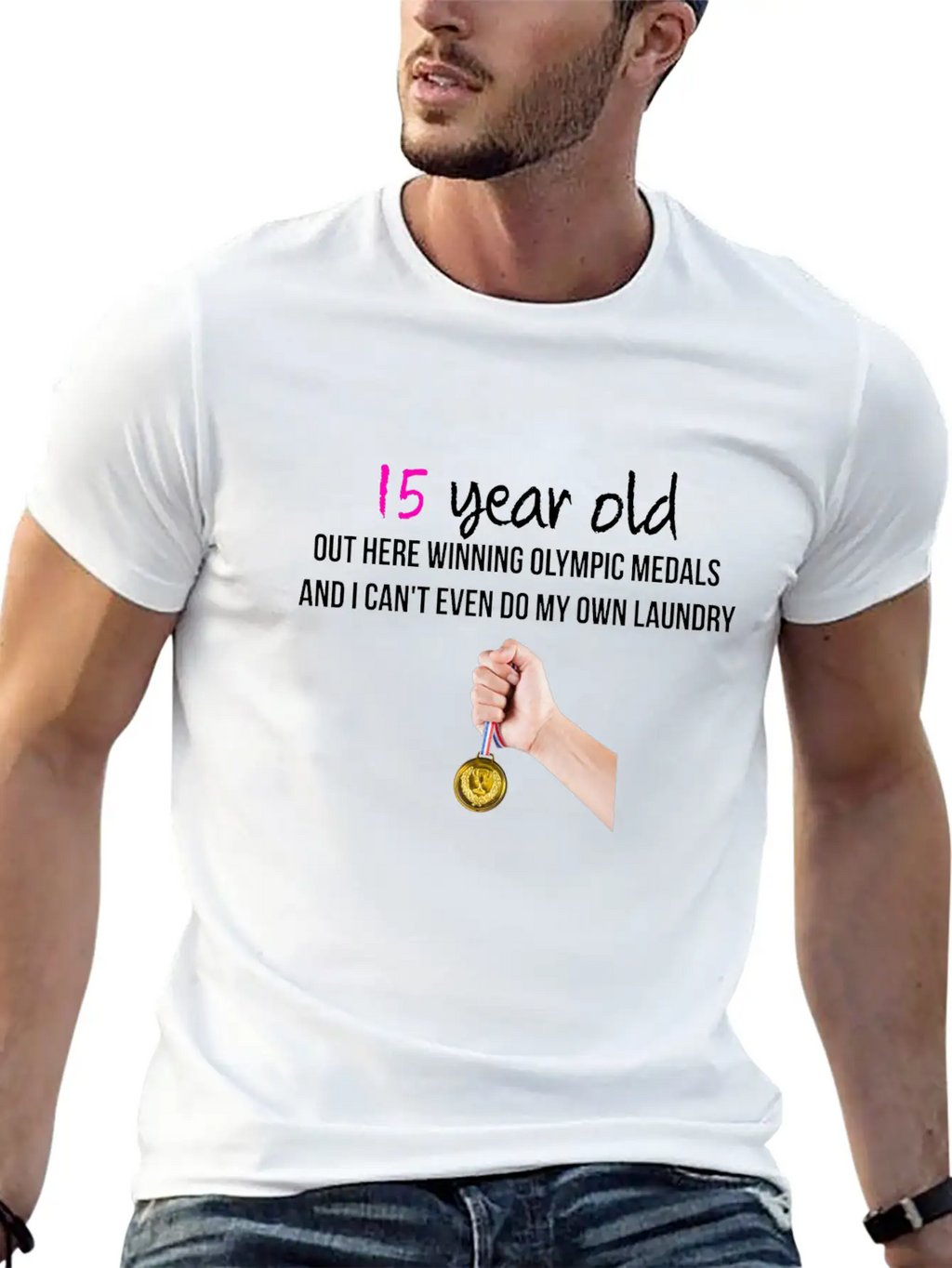 15 Year Old Classic Fit Graphic Tee For Daily Comfort – Unisex Cotton Shirt