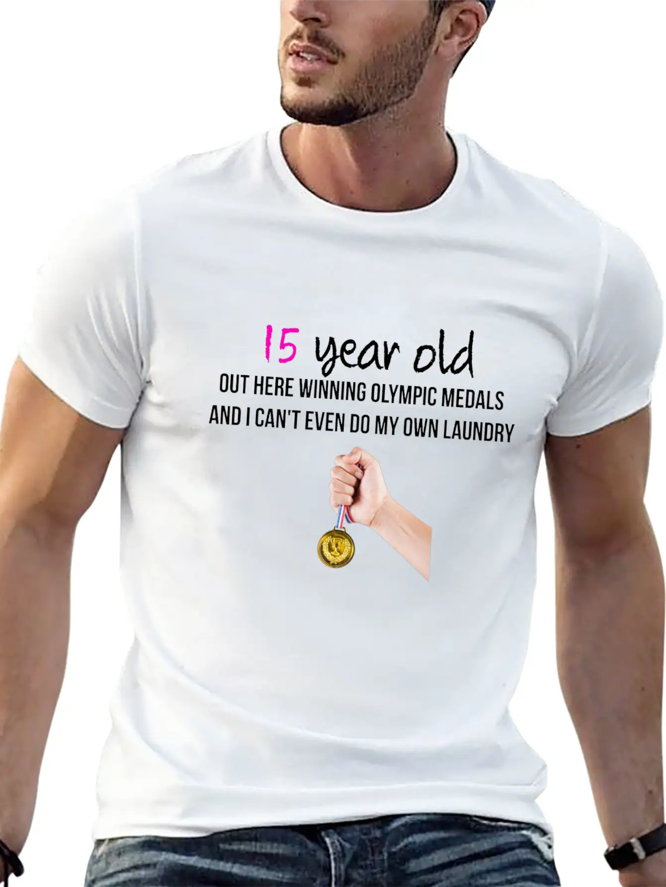 15 Year Old Classic Fit Graphic Tee For Daily Comfort – Unisex Cotton Shirt