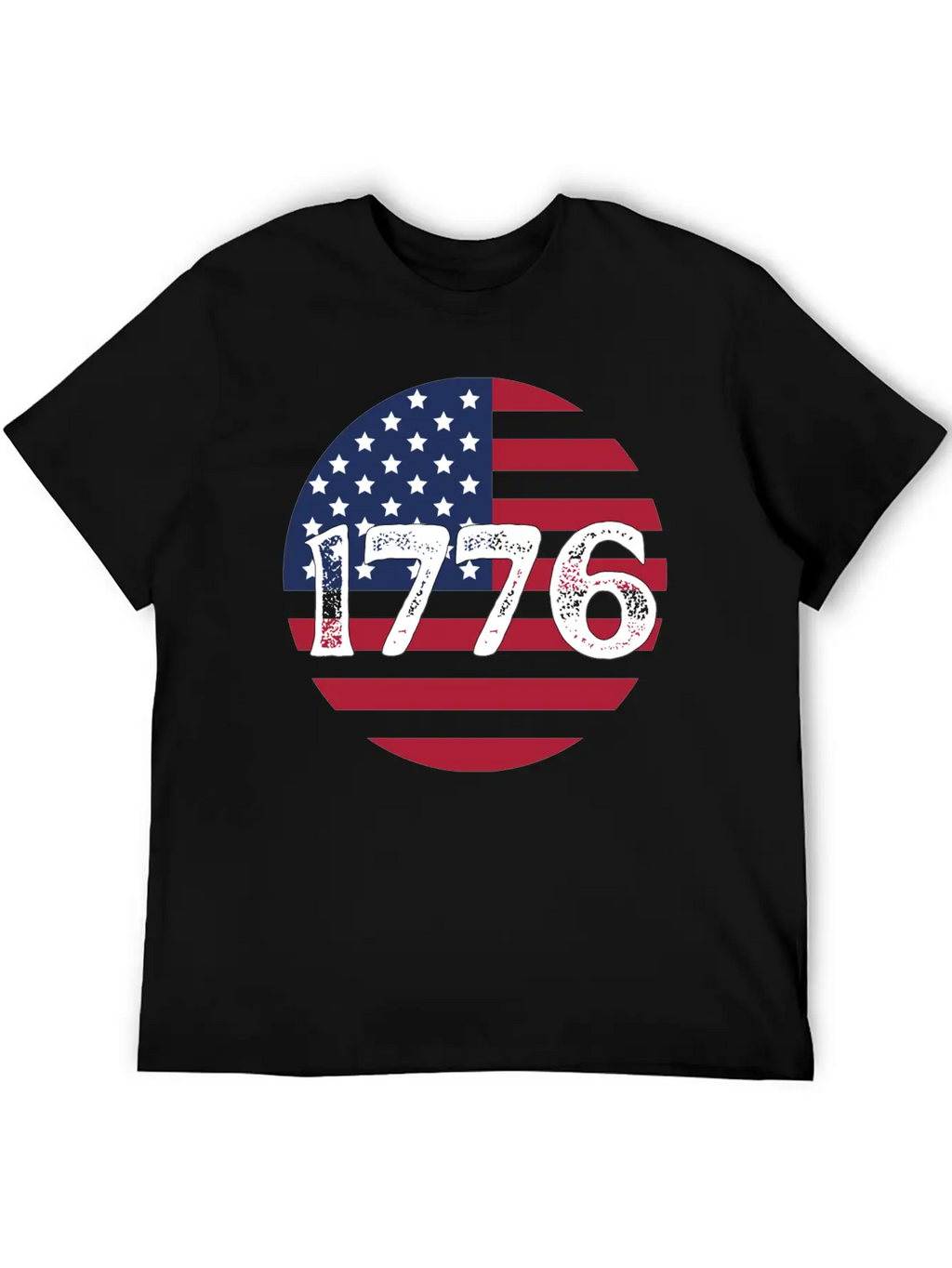 1776 - In US Flag Relaxed Everyday Tee – Lightweight And Durable Cotton