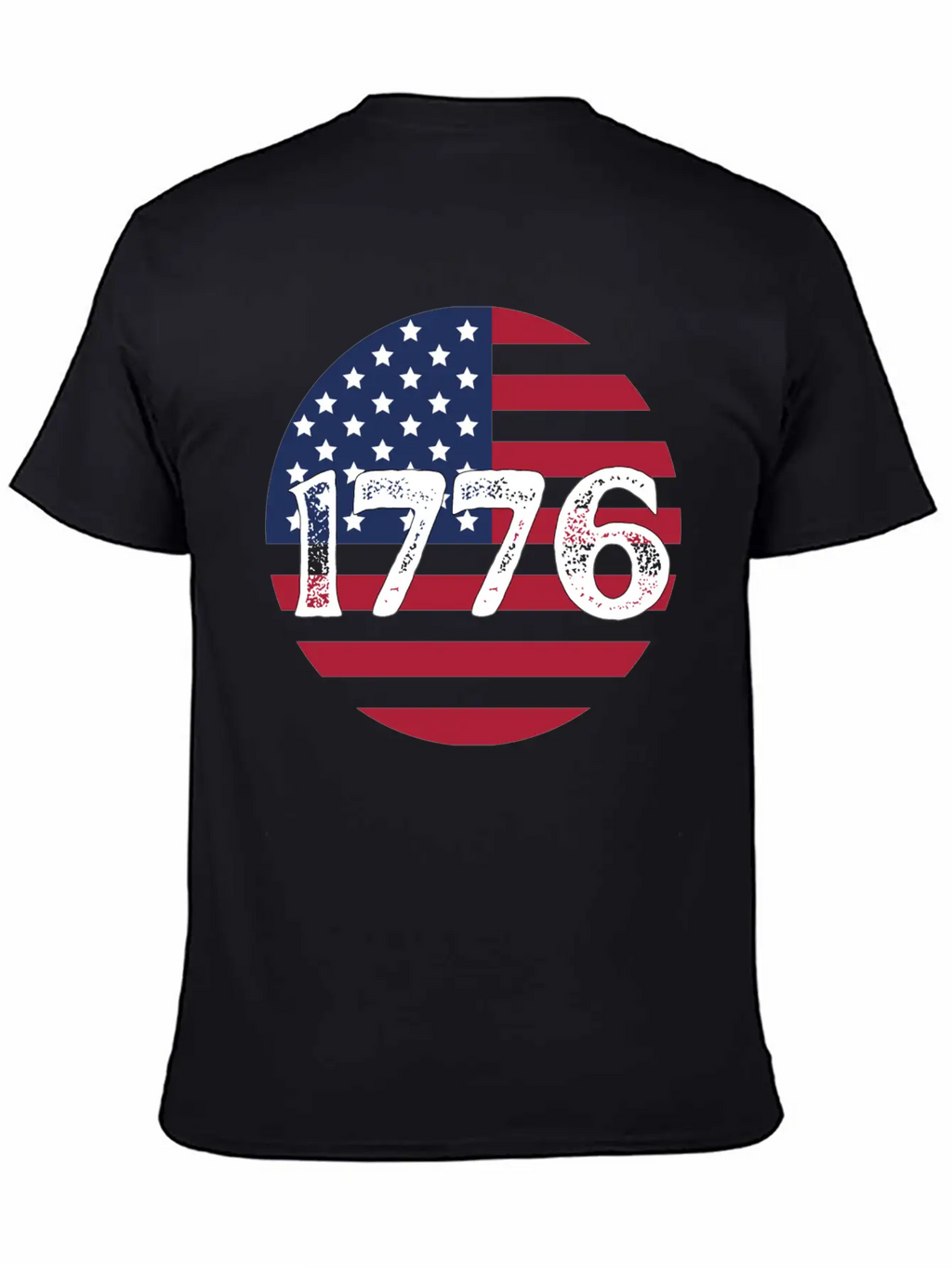 1776 - In US Flag Relaxed Everyday Tee – Lightweight And Durable Cotton