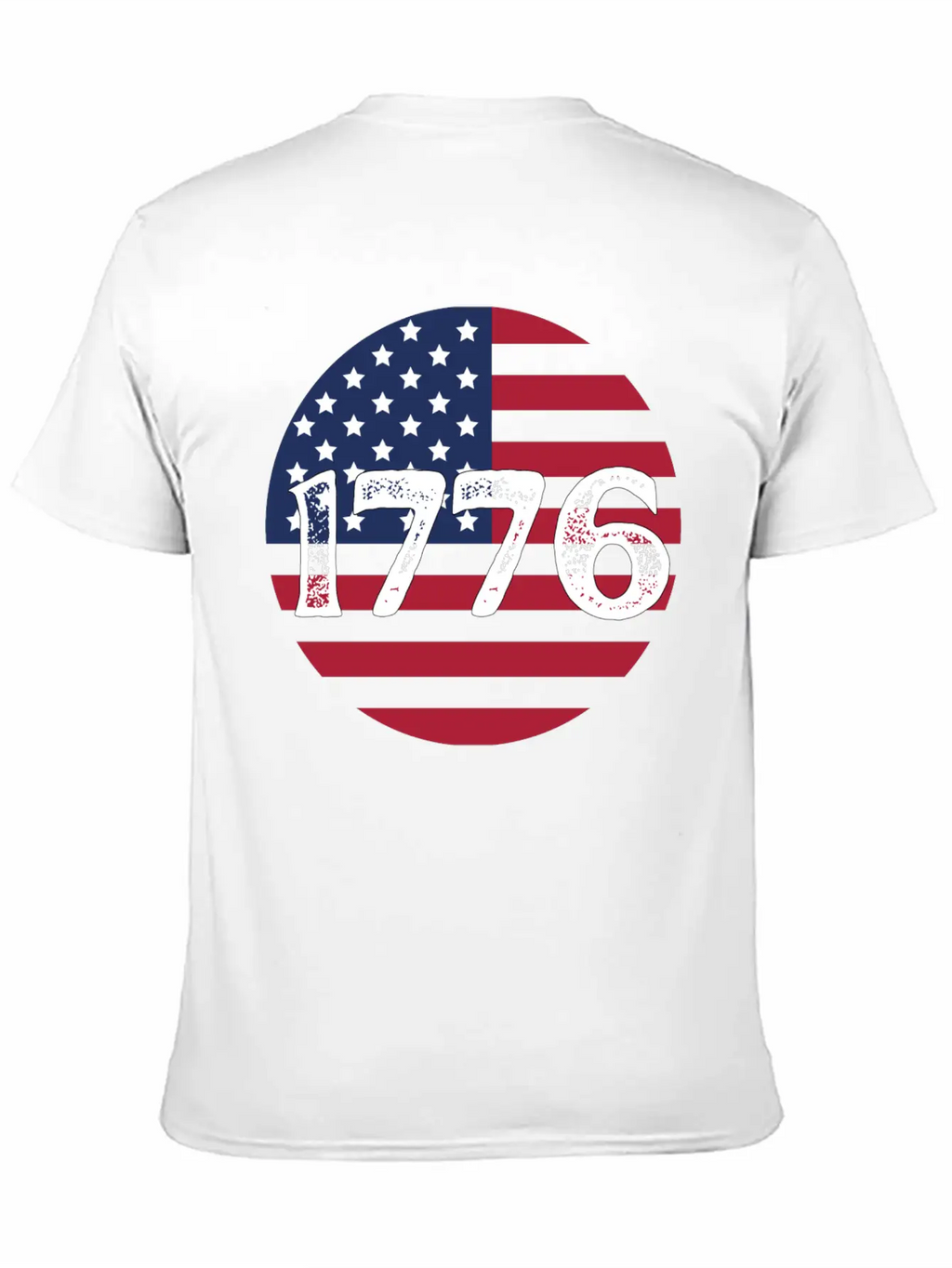 1776 - In US Flag Relaxed Everyday Tee – Lightweight And Durable Cotton