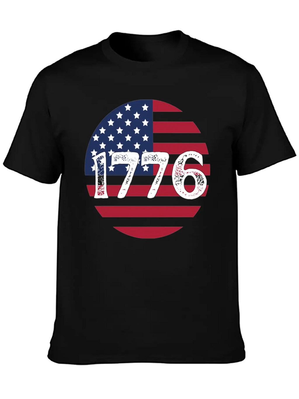 1776 - In US Flag Relaxed Everyday Tee – Lightweight And Durable Cotton