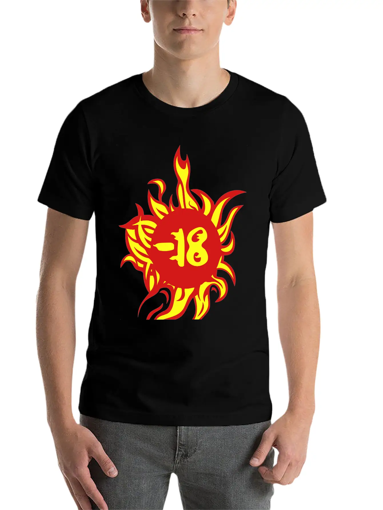 18 Years Forbidden Flame Essential Unisex Summer Tee – Soft Cotton Casual Fit