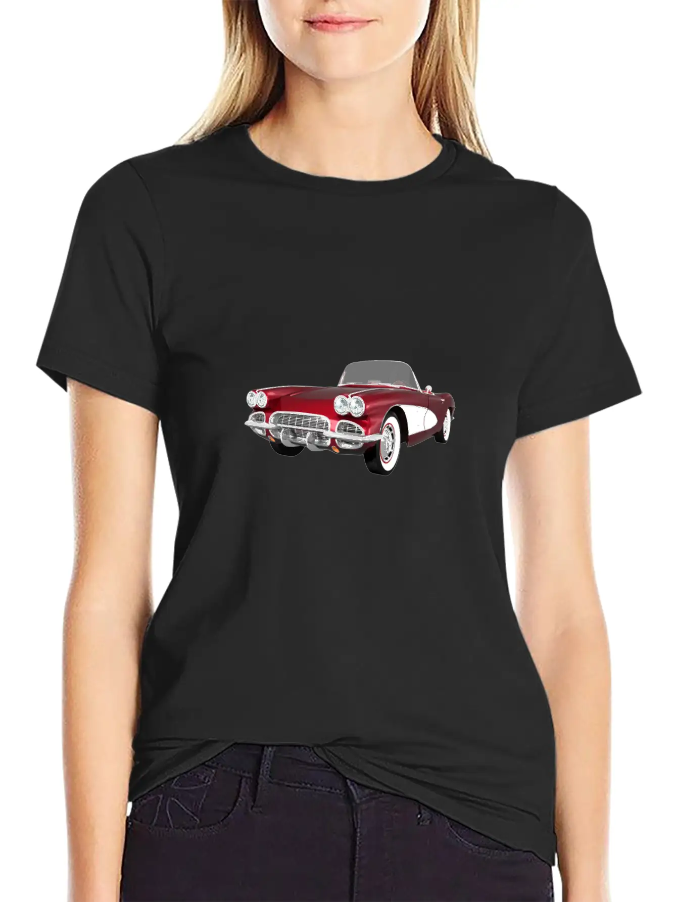 1961 Corvette C1 Simple Everyday Graphic Tee – Lightweight Summer Wear