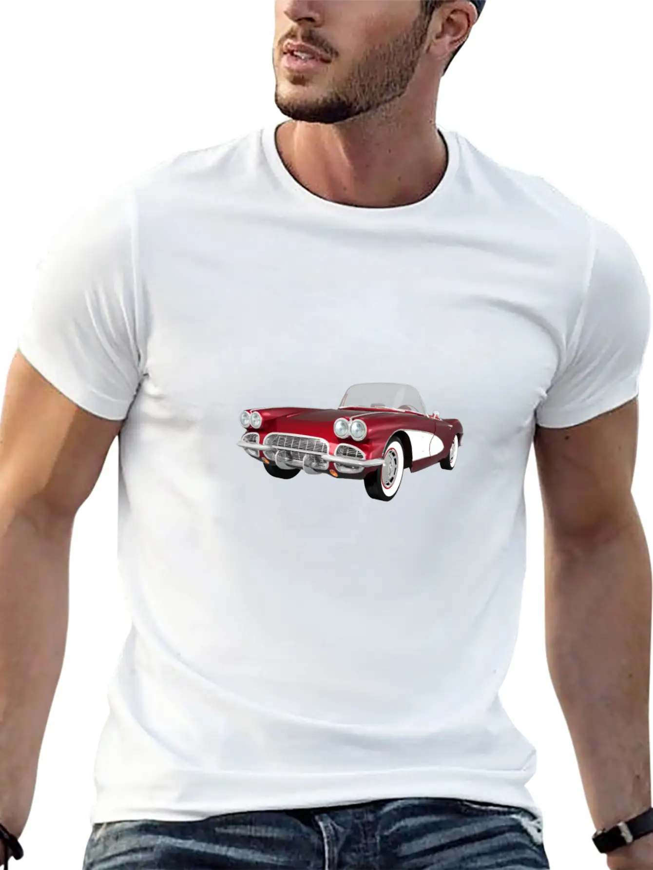 1961 Corvette C1 Simple Everyday Graphic Tee – Lightweight Summer Wear