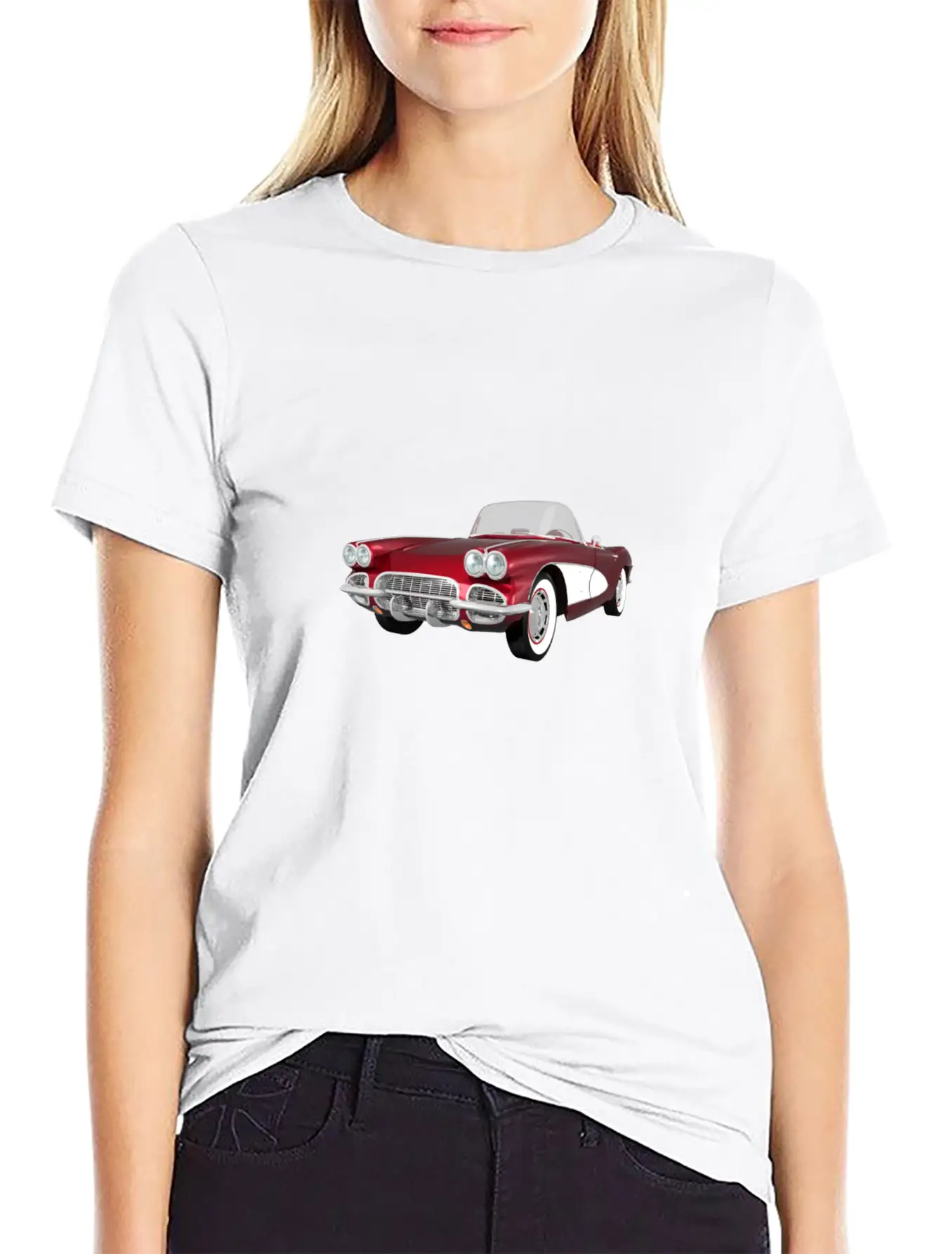 1961 Corvette C1 Simple Everyday Graphic Tee – Lightweight Summer Wear