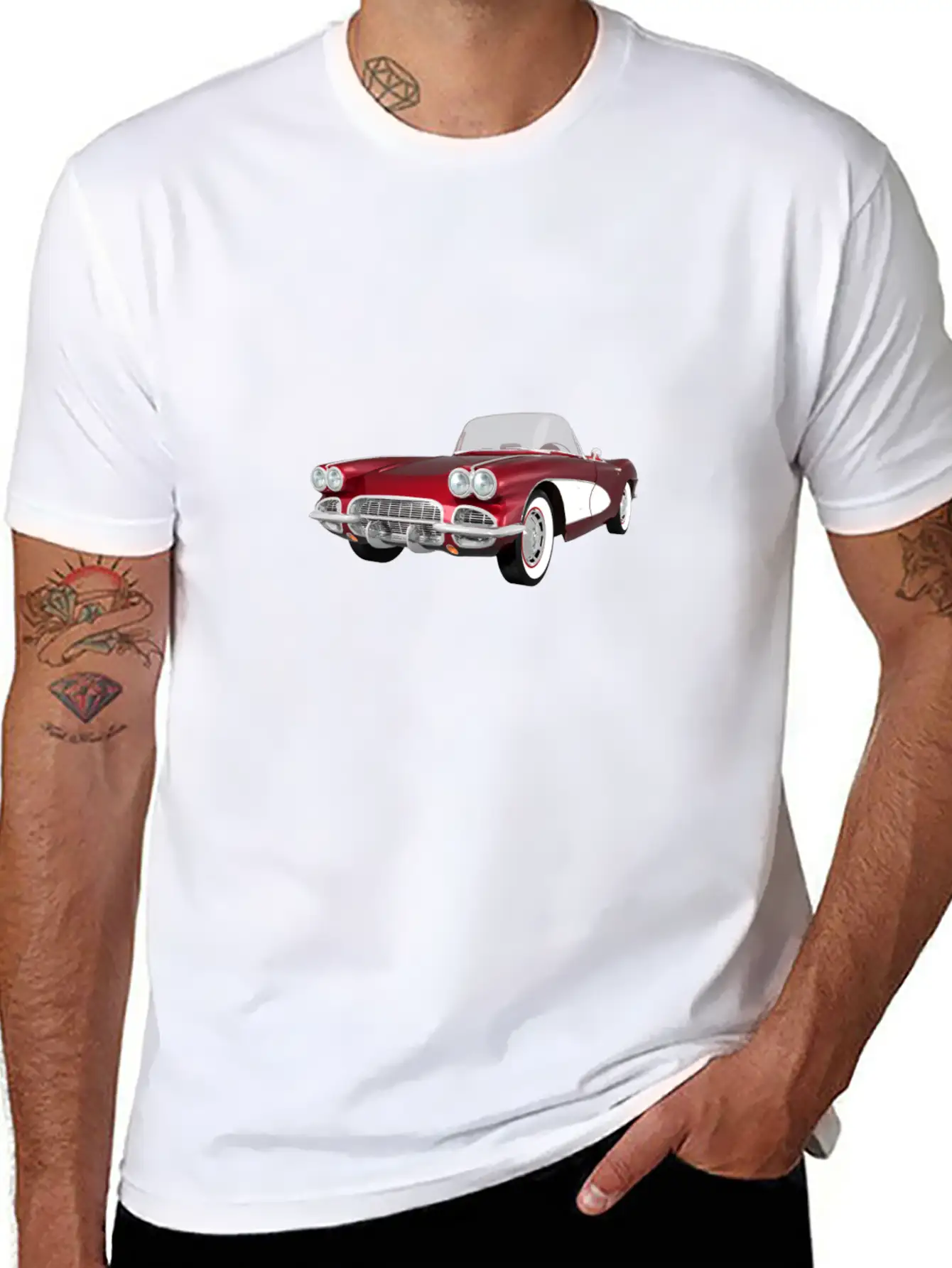 1961 Corvette C1 Simple Everyday Graphic Tee – Lightweight Summer Wear