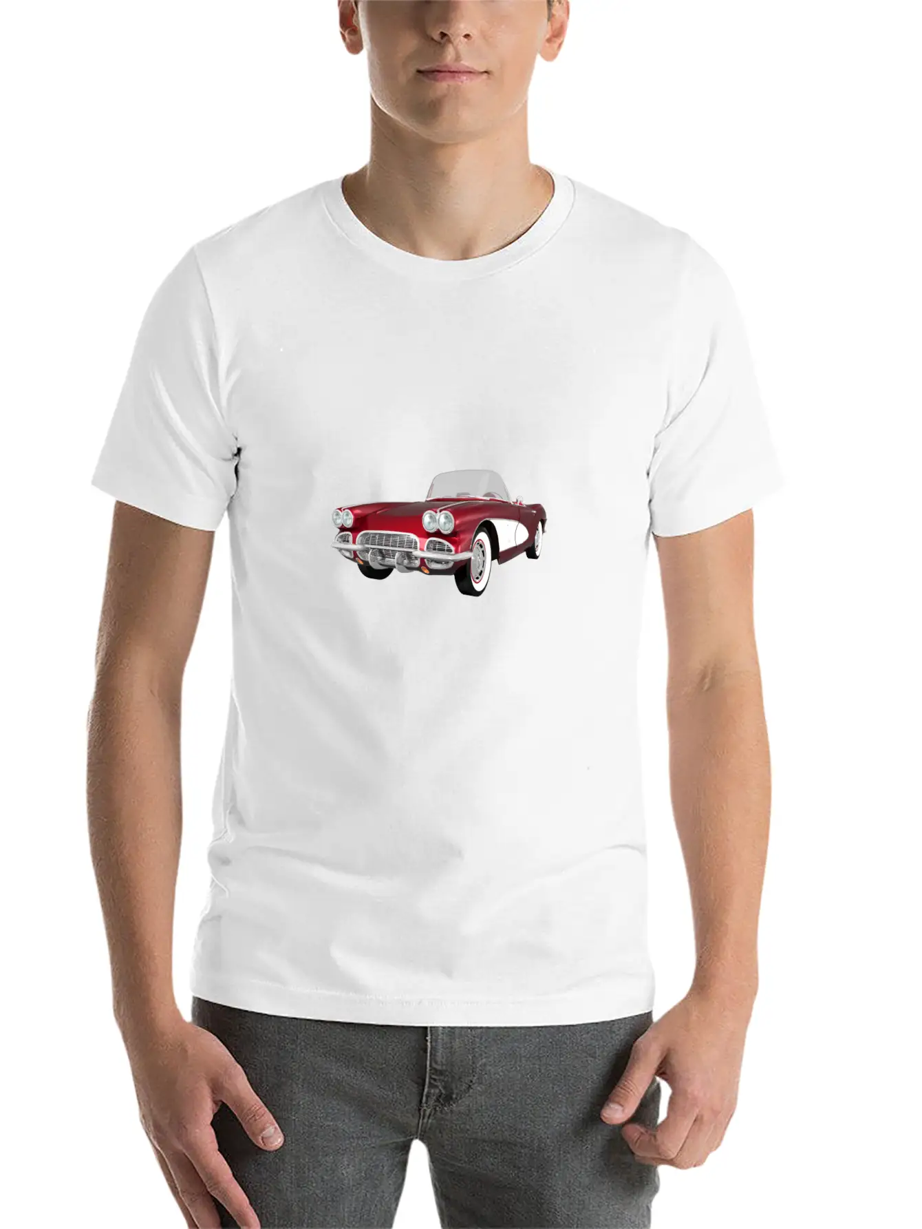 1961 Corvette C1 Simple Everyday Graphic Tee – Lightweight Summer Wear