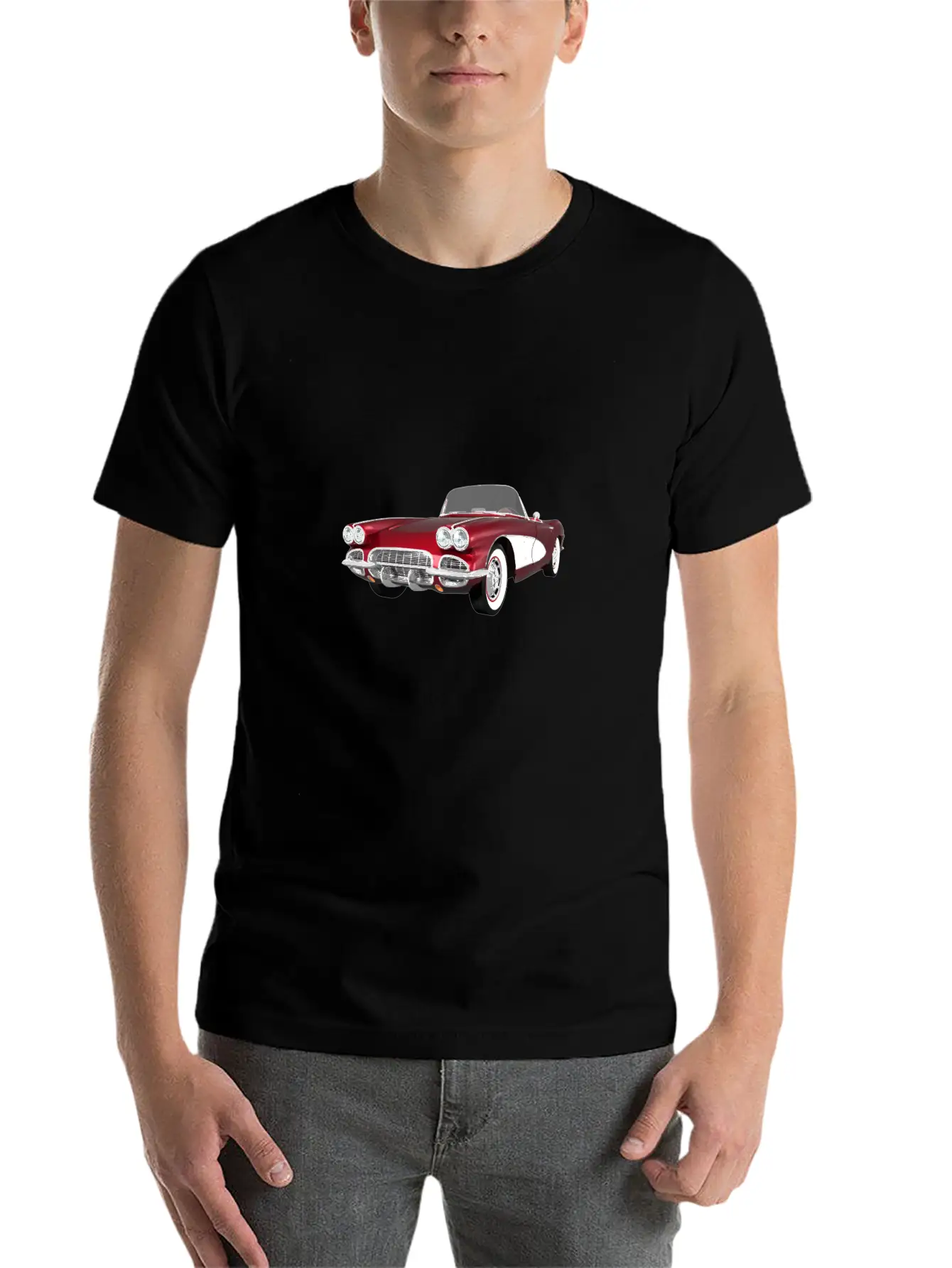 1961 Corvette C1 Simple Everyday Graphic Tee – Lightweight Summer Wear
