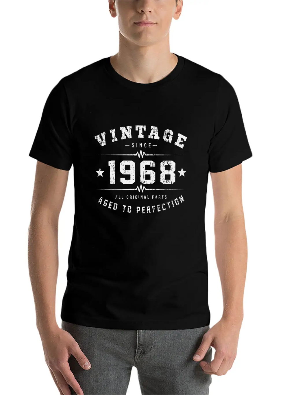 1968 Aged To Perfection Relaxed Everyday Tee – Lightweight And Durable Cotton