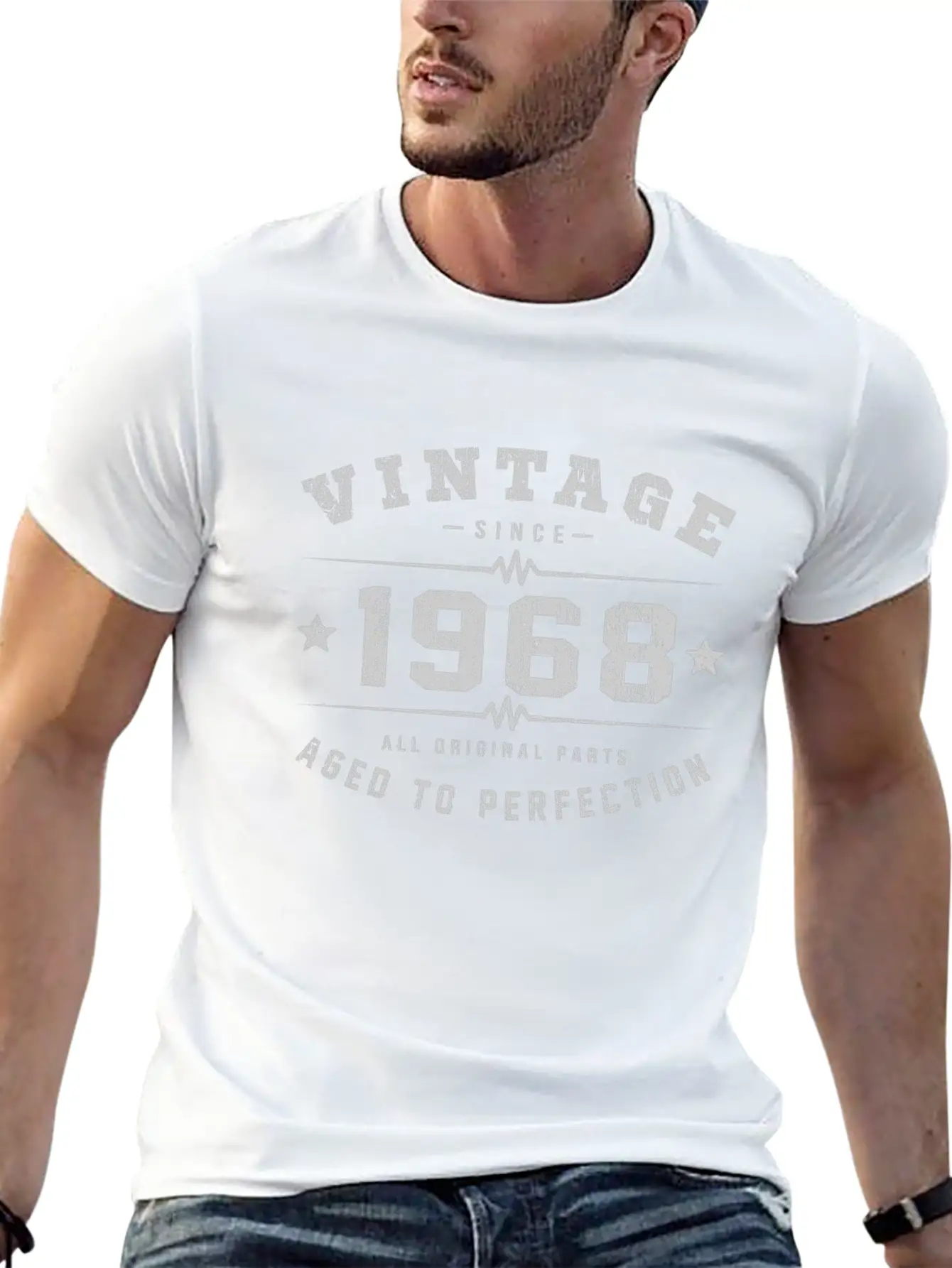 1968 Aged To Perfection Relaxed Everyday Tee – Lightweight And Durable Cotton