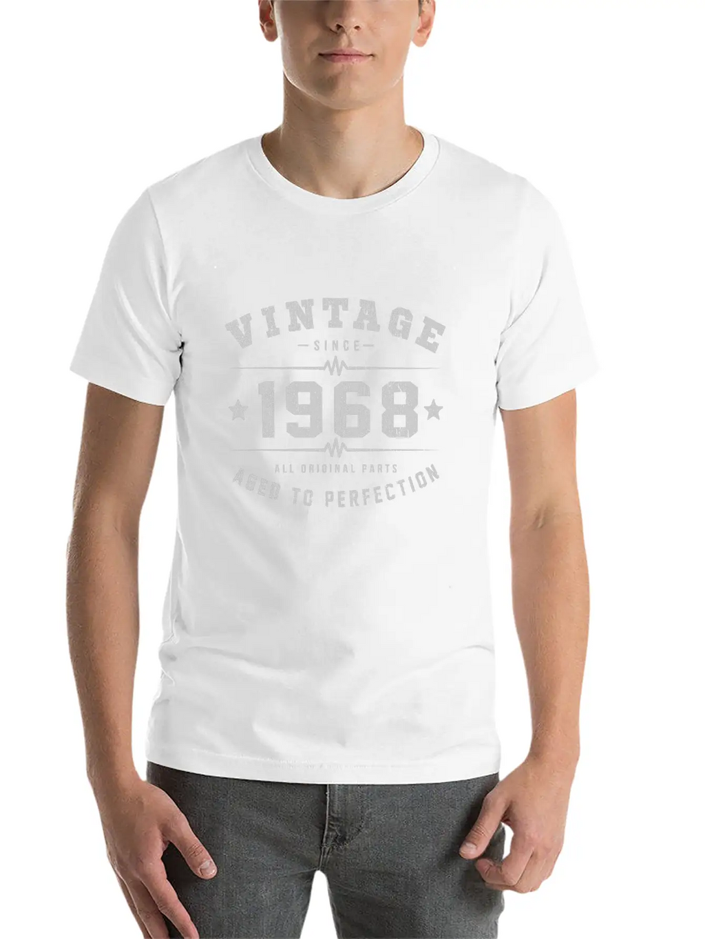 1968 Aged To Perfection Relaxed Everyday Tee – Lightweight And Durable Cotton