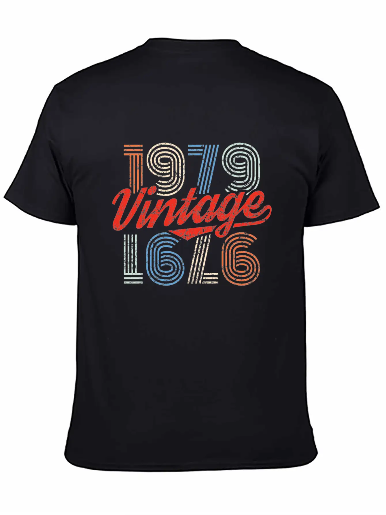 1979 Vintage Born In Retro Age Birthday Gift Idea Relaxed Everyday Tee – Lightweight And Durable Cotton