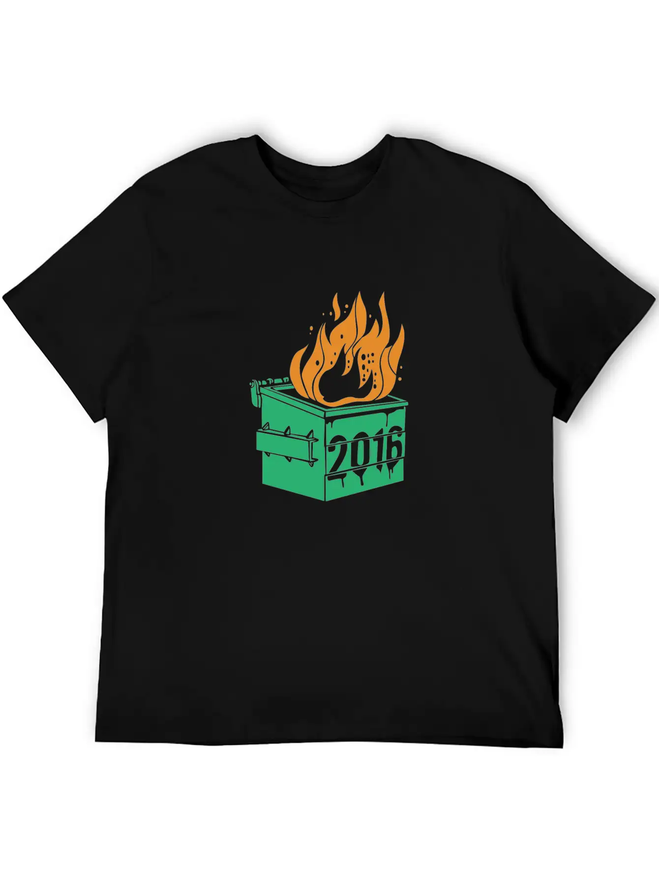 2016 Dumpster Fire Modern Fit Casual T-Shirt – Clean And Versatile Design