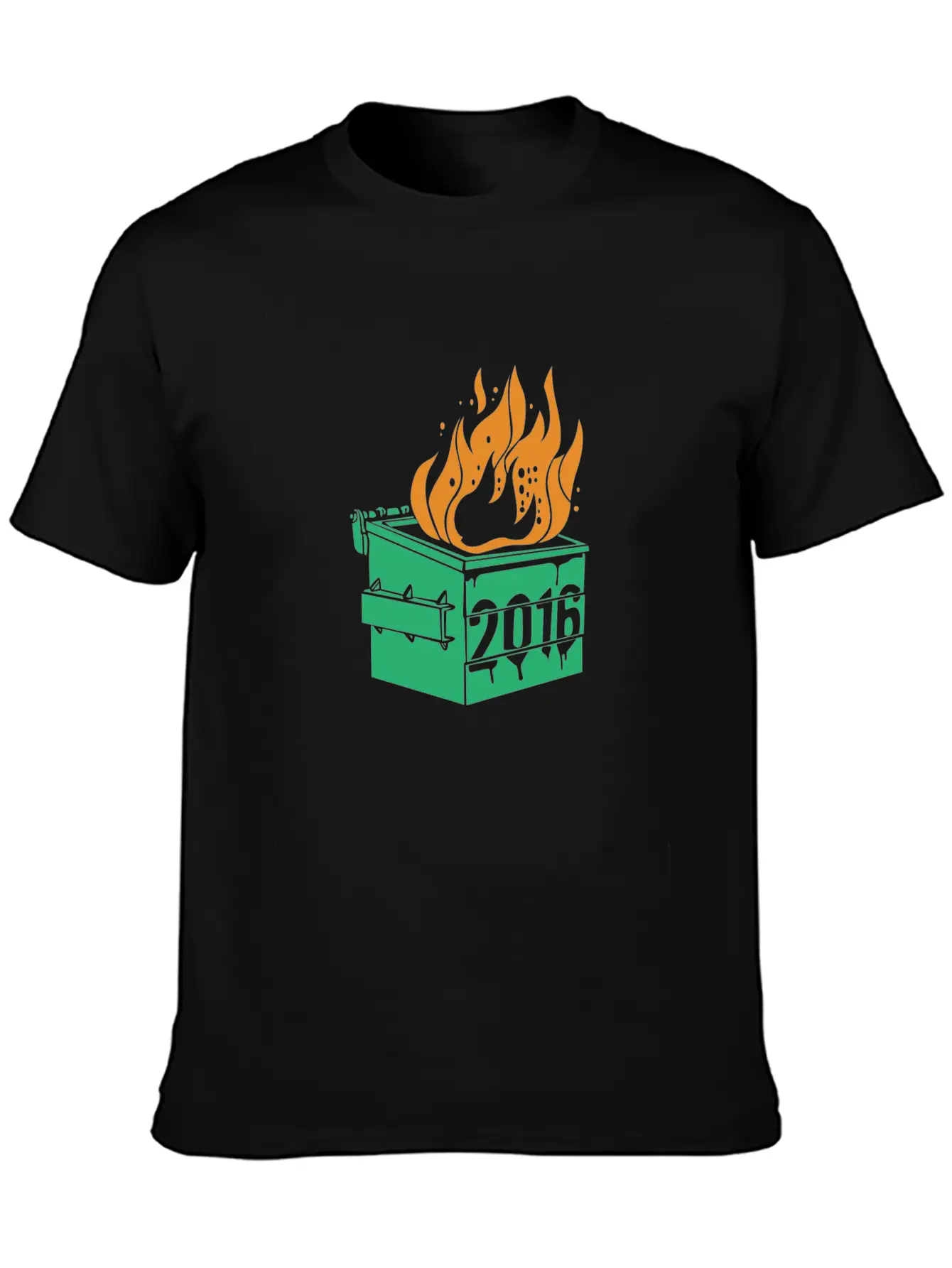 2016 Dumpster Fire Modern Fit Casual T-Shirt – Clean And Versatile Design