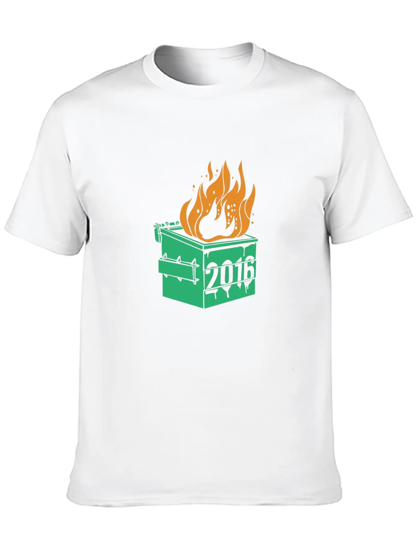 2016 Dumpster Fire Modern Fit Casual T-Shirt – Clean And Versatile Design