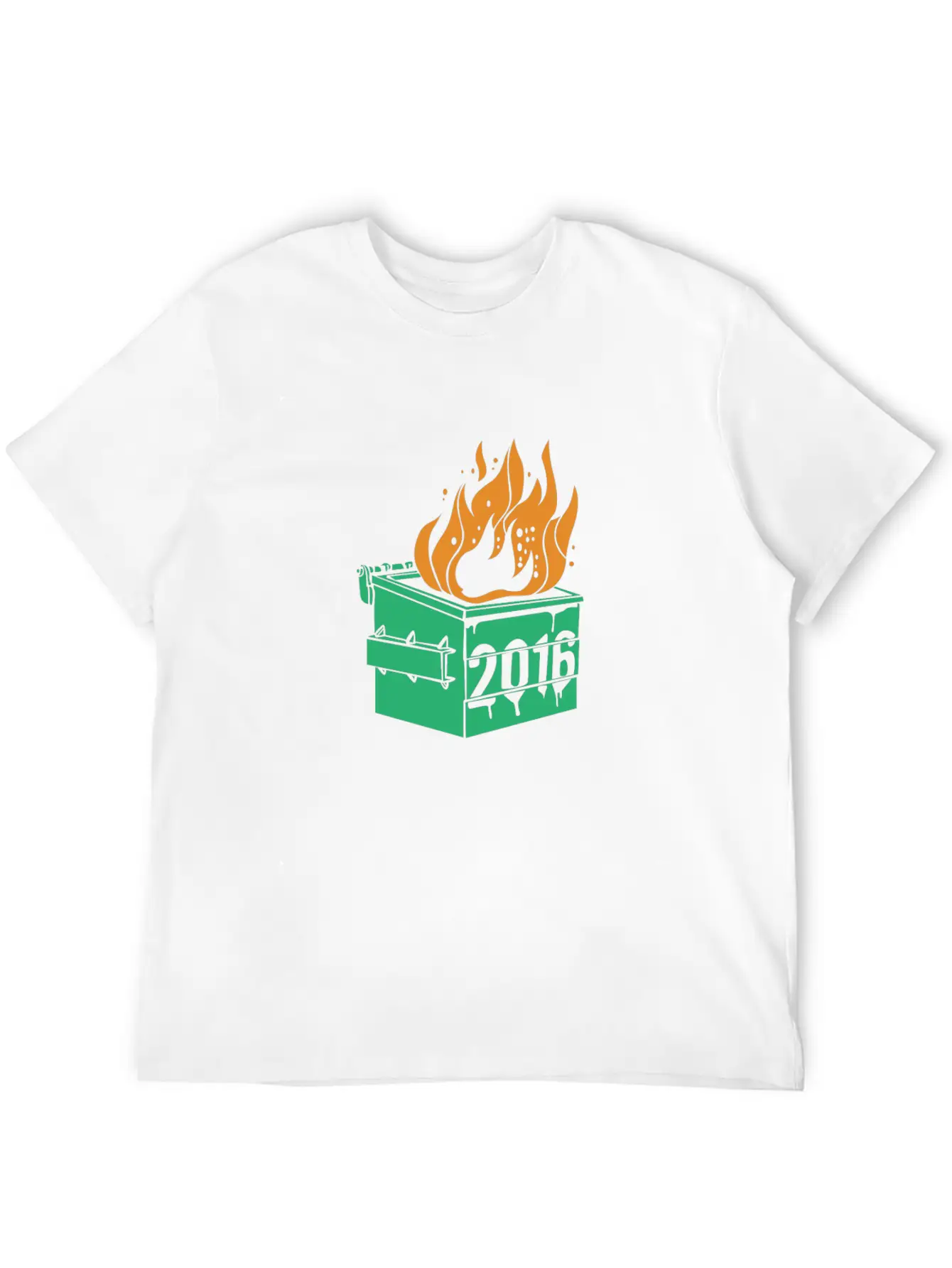 2016 Dumpster Fire Modern Fit Casual T-Shirt – Clean And Versatile Design