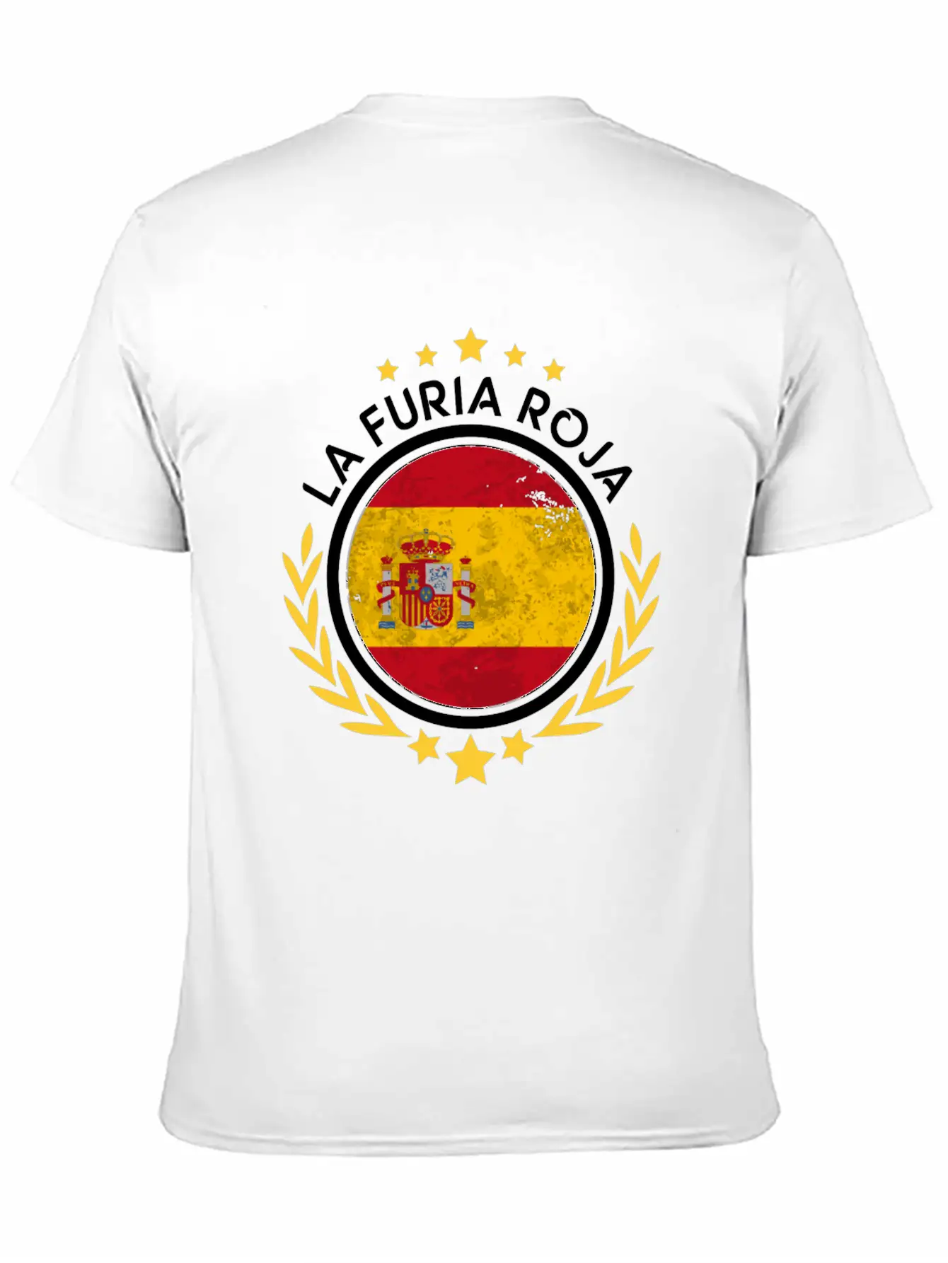 2018 Spain Fan World Soccer Championship Long Slee Soft Cotton Short Sleeve Tee – Unisex Wardrobe Staple