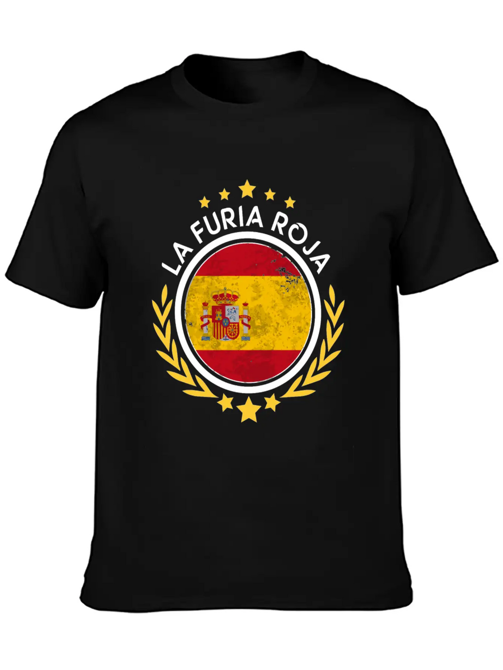 2018 Spain Fan World Soccer Championship Long Slee Soft Cotton Short Sleeve Tee – Unisex Wardrobe Staple
