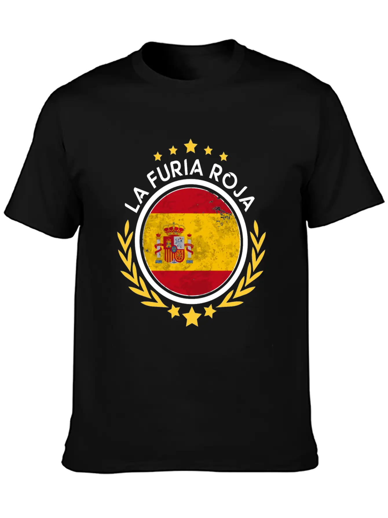 2018 Spain Fan World Soccer Championship Long Slee Soft Cotton Short Sleeve Tee – Unisex Wardrobe Staple