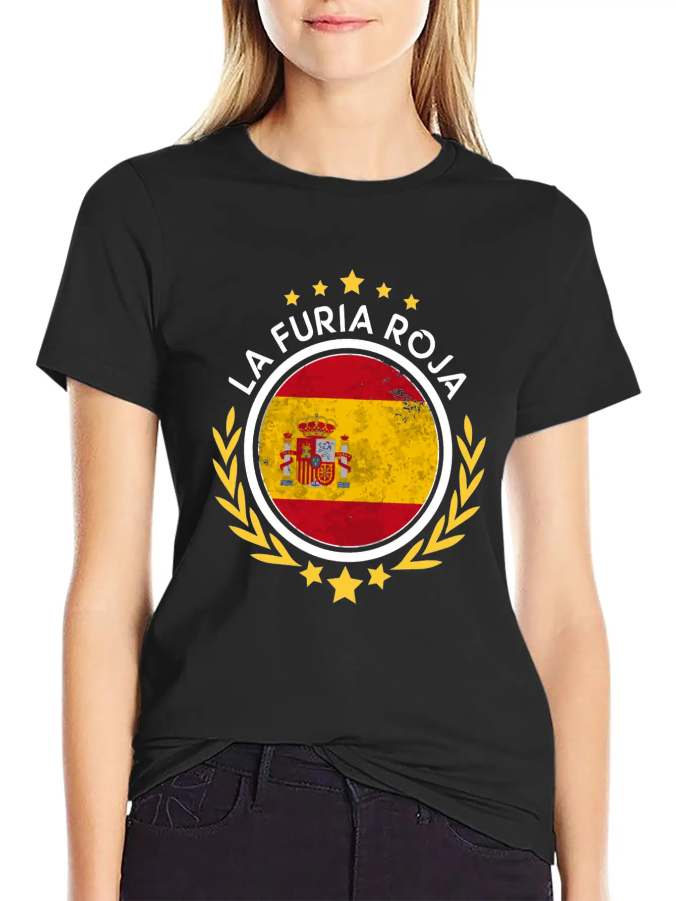 2018 Spain Fan World Soccer Championship Long Slee Soft Cotton Short Sleeve Tee – Unisex Wardrobe Staple