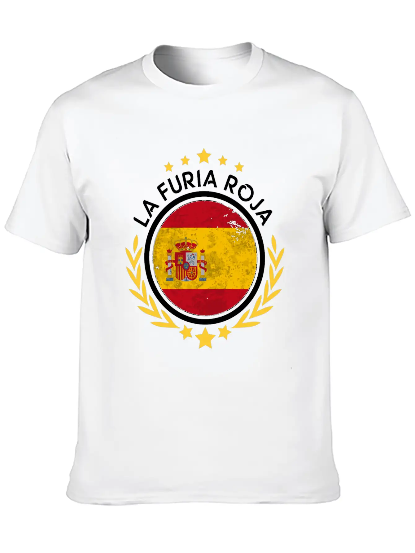2018 Spain Fan World Soccer Championship Long Slee Soft Cotton Short Sleeve Tee – Unisex Wardrobe Staple