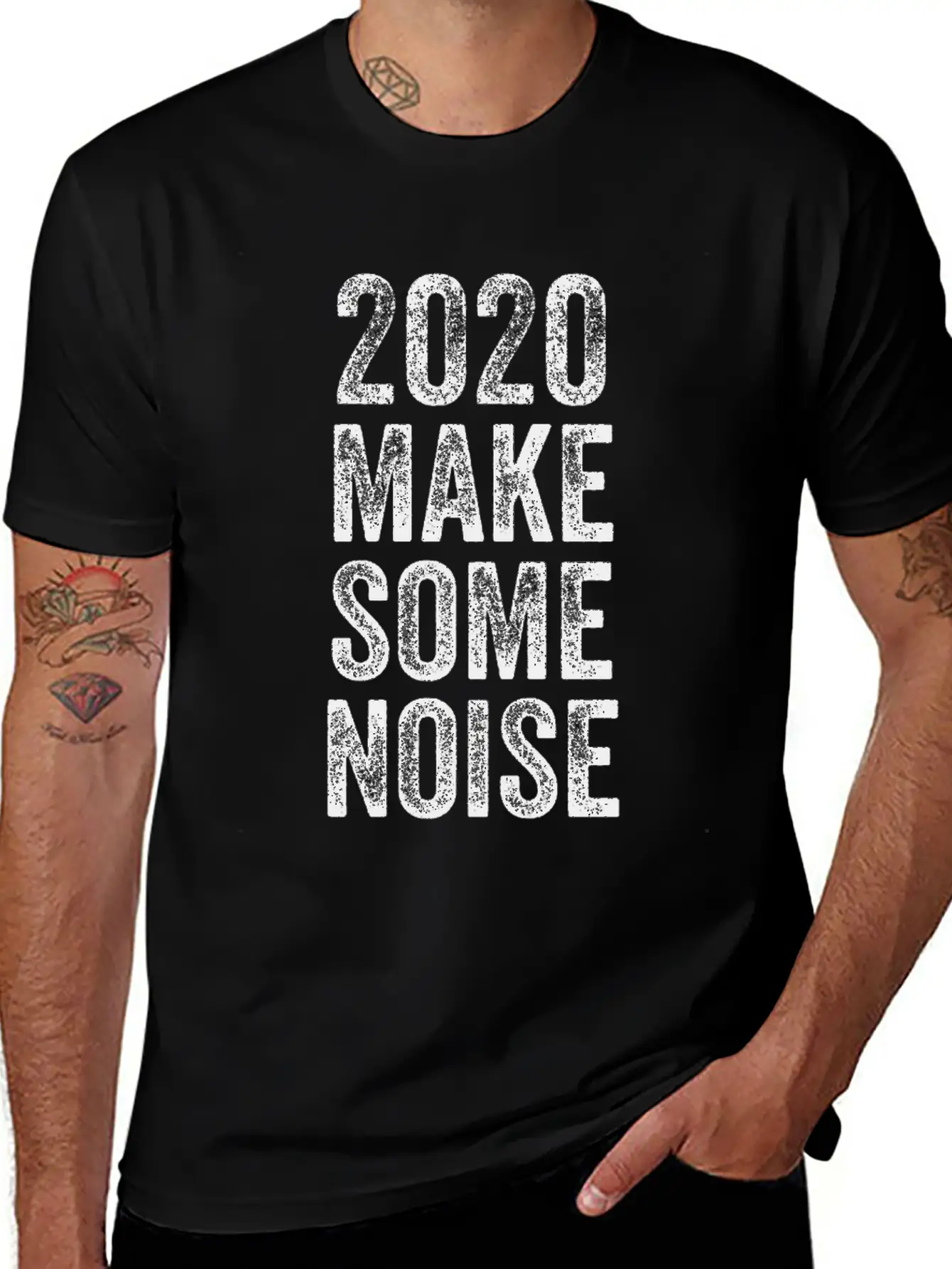 2020 Make Some Noise Essential Cotton Tee For Daily Outfits – Unisex Style