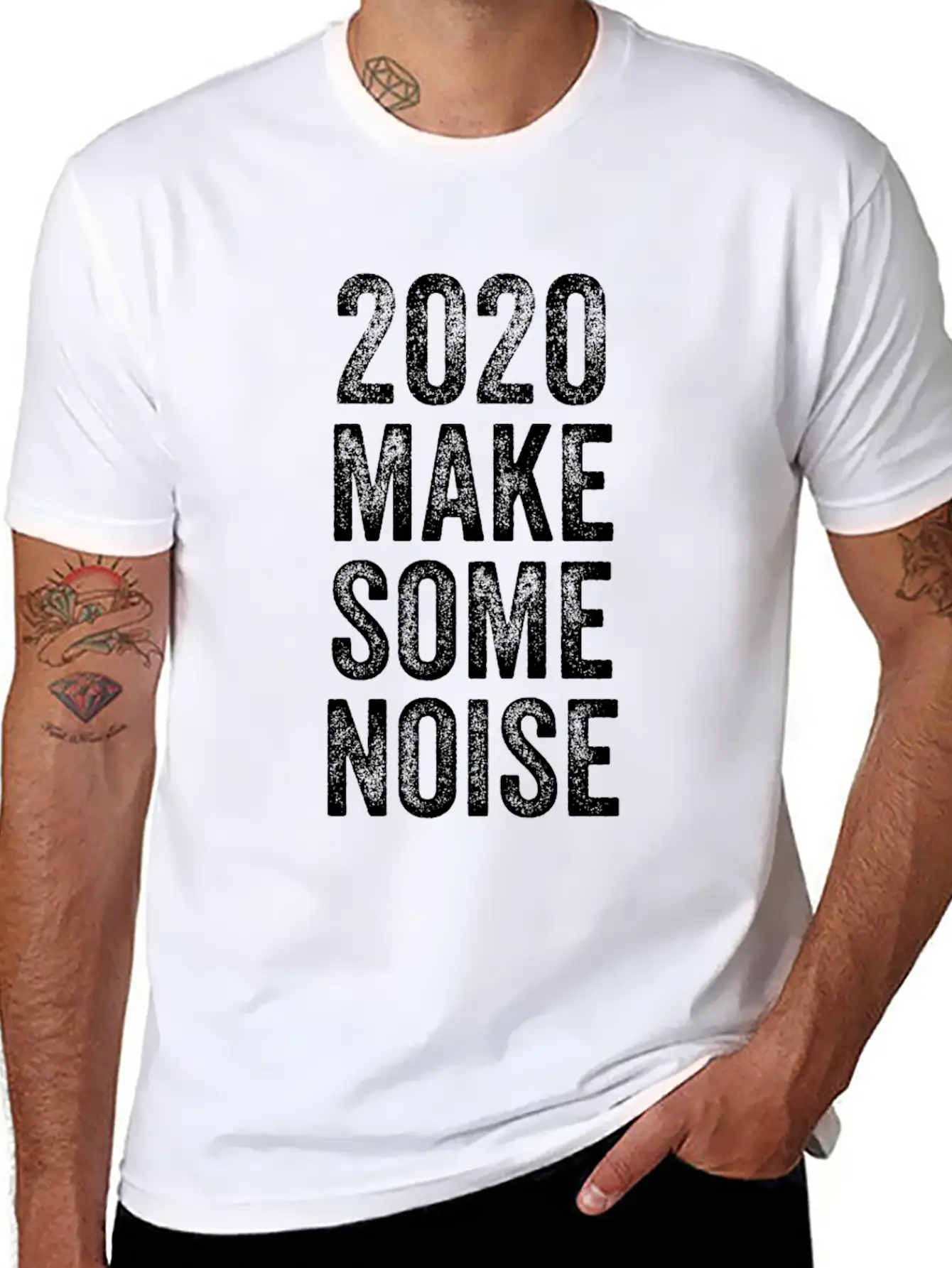 2020 Make Some Noise Essential Cotton Tee For Daily Outfits – Unisex Style