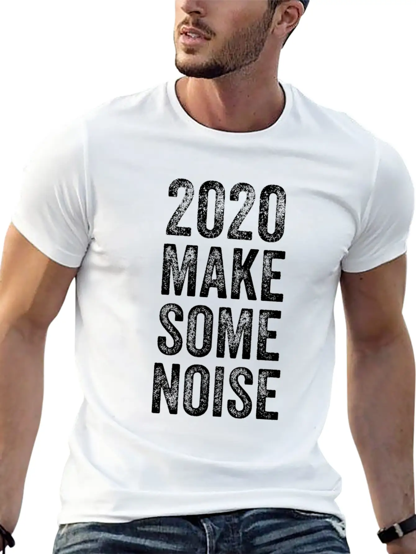 2020 Make Some Noise Essential Cotton Tee For Daily Outfits – Unisex Style