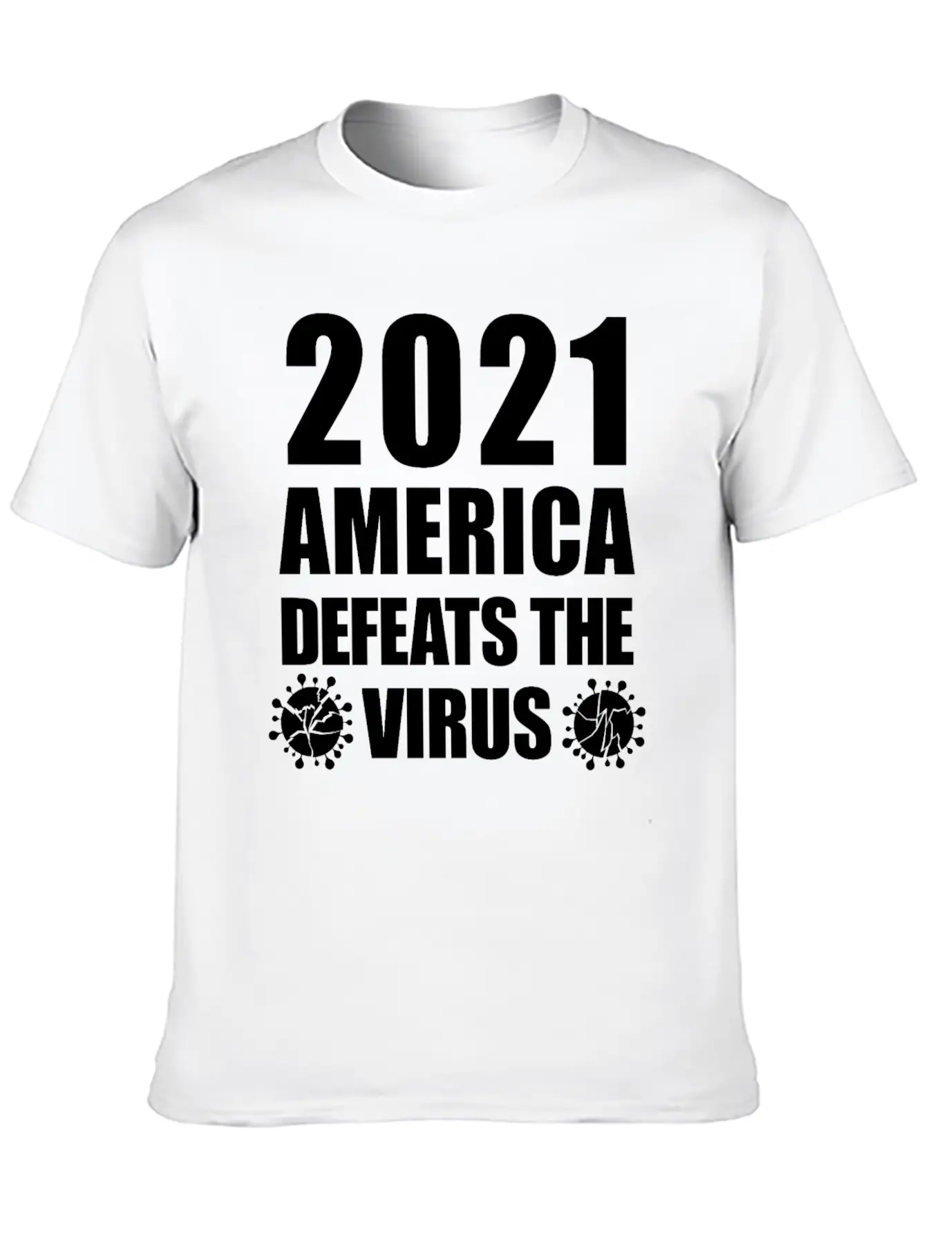 2021 America Defeats The Virus Proud Essential Unisex Summer Tee – Soft Cotton Casual Fit