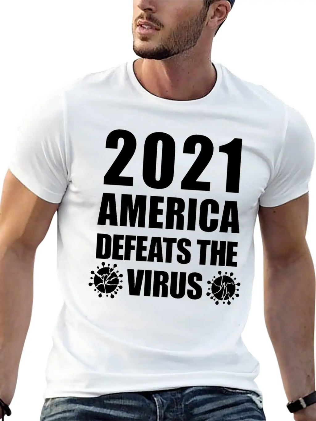 2021 America Defeats The Virus Proud Essential Unisex Summer Tee – Soft Cotton Casual Fit
