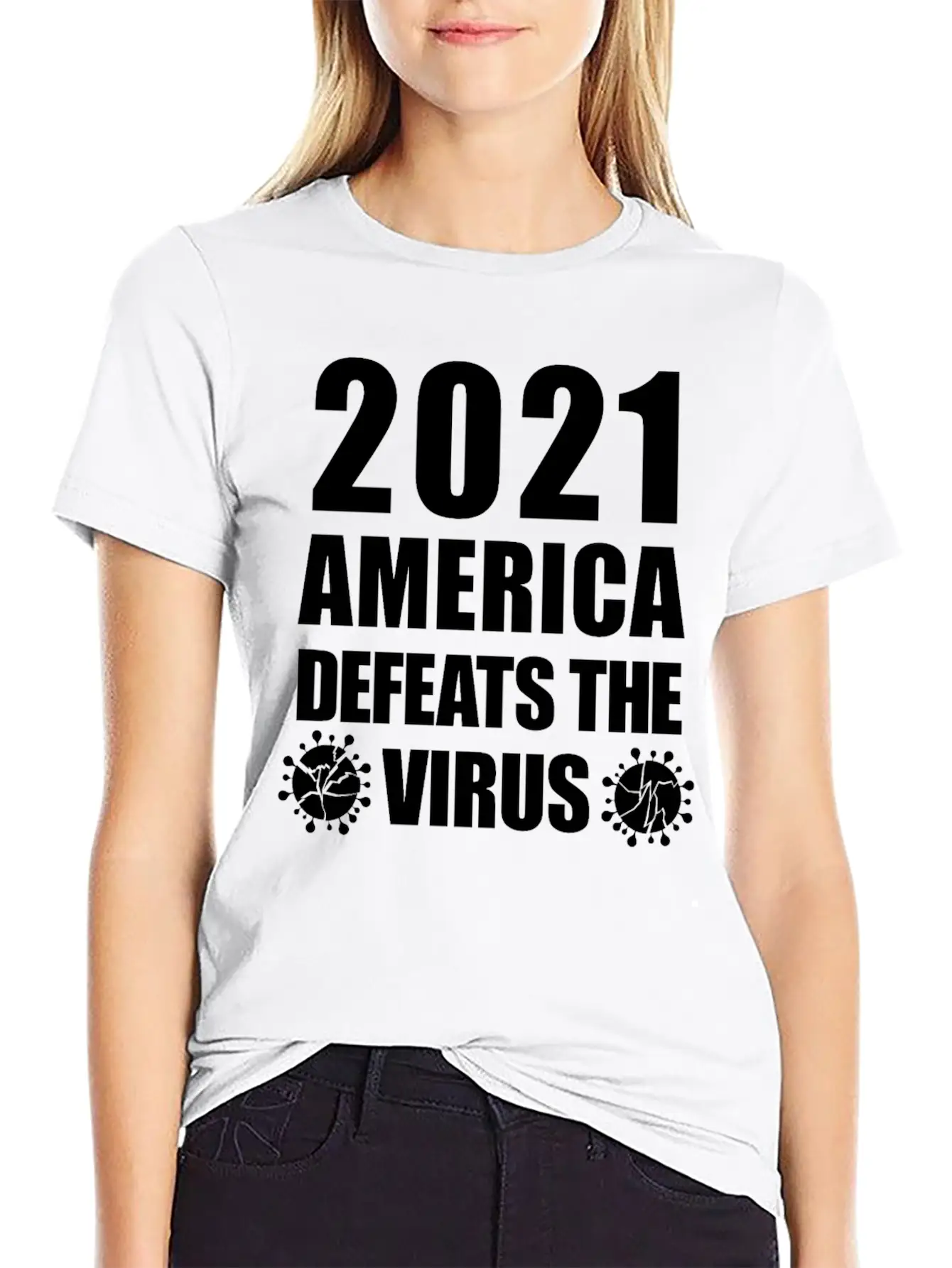 2021 America Defeats The Virus Proud Essential Unisex Summer Tee – Soft Cotton Casual Fit