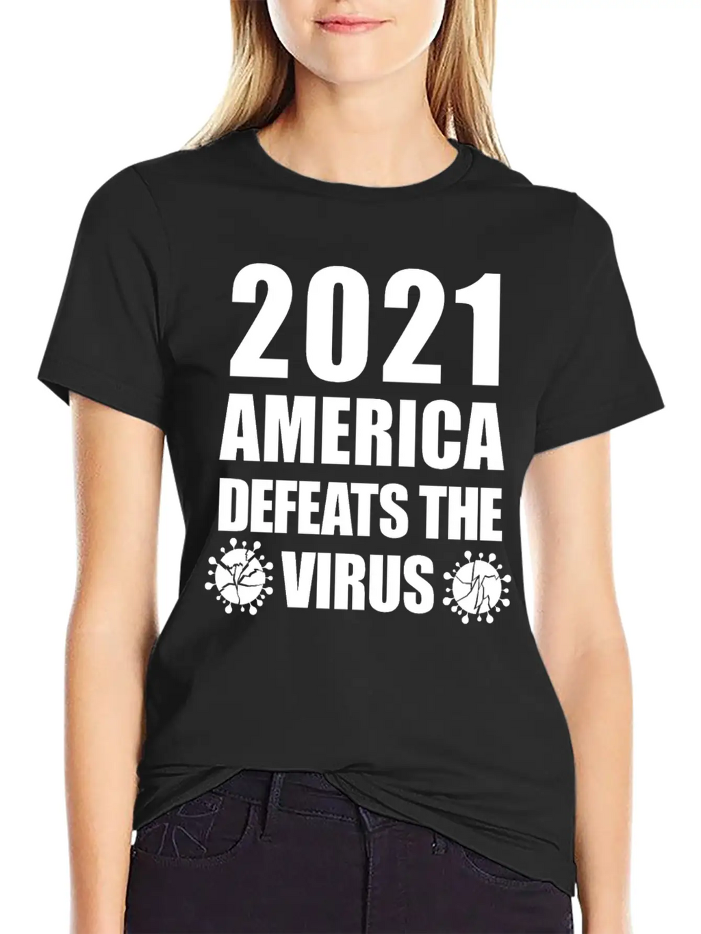 2021 America Defeats The Virus Proud Essential Unisex Summer Tee – Soft Cotton Casual Fit