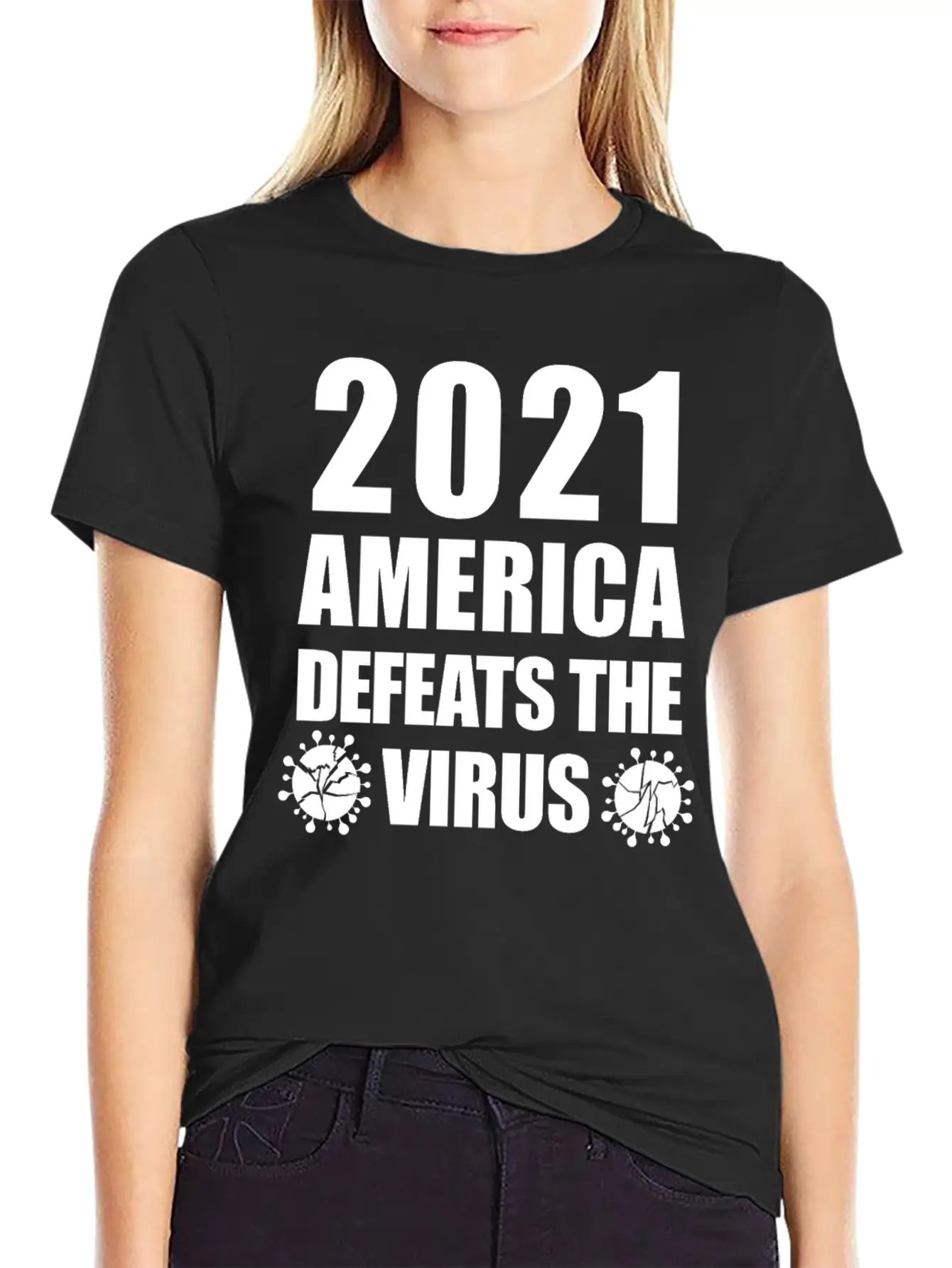 2021 America Defeats The Virus Proud Essential Unisex Summer Tee – Soft Cotton Casual Fit