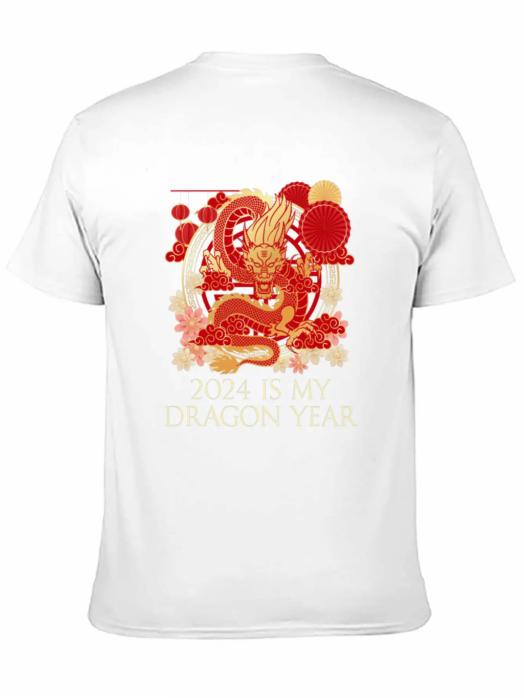 2024 Is My Dragon Year Chinese New Year Birthday Classic Crew Neck Graphic Tee – Everyday Minimal Look